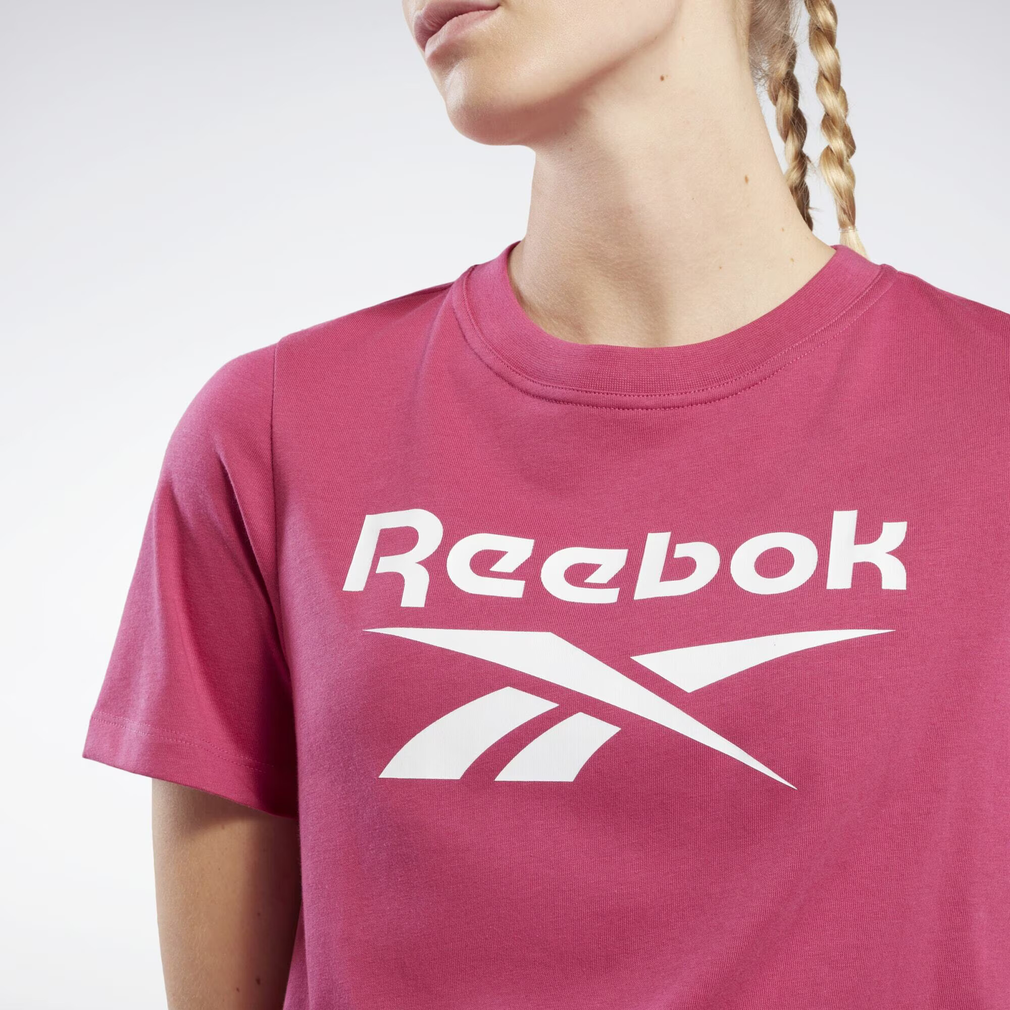 Reebok Sport Tričko ružová / biela - Pepit.sk