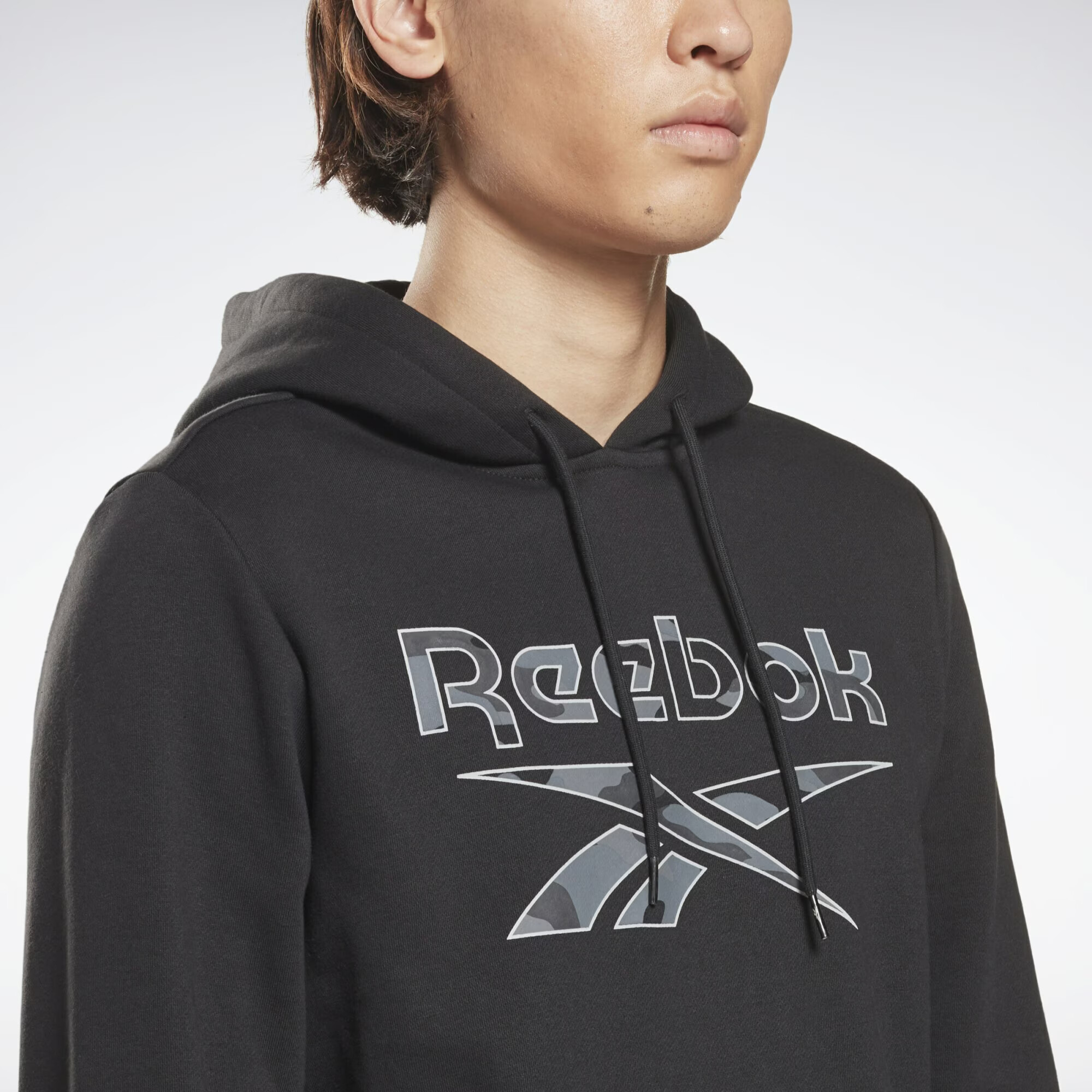 Reebok Sport Športová mikina 'Identity' sivá / čadičová / čierna / biela - Pepit.sk