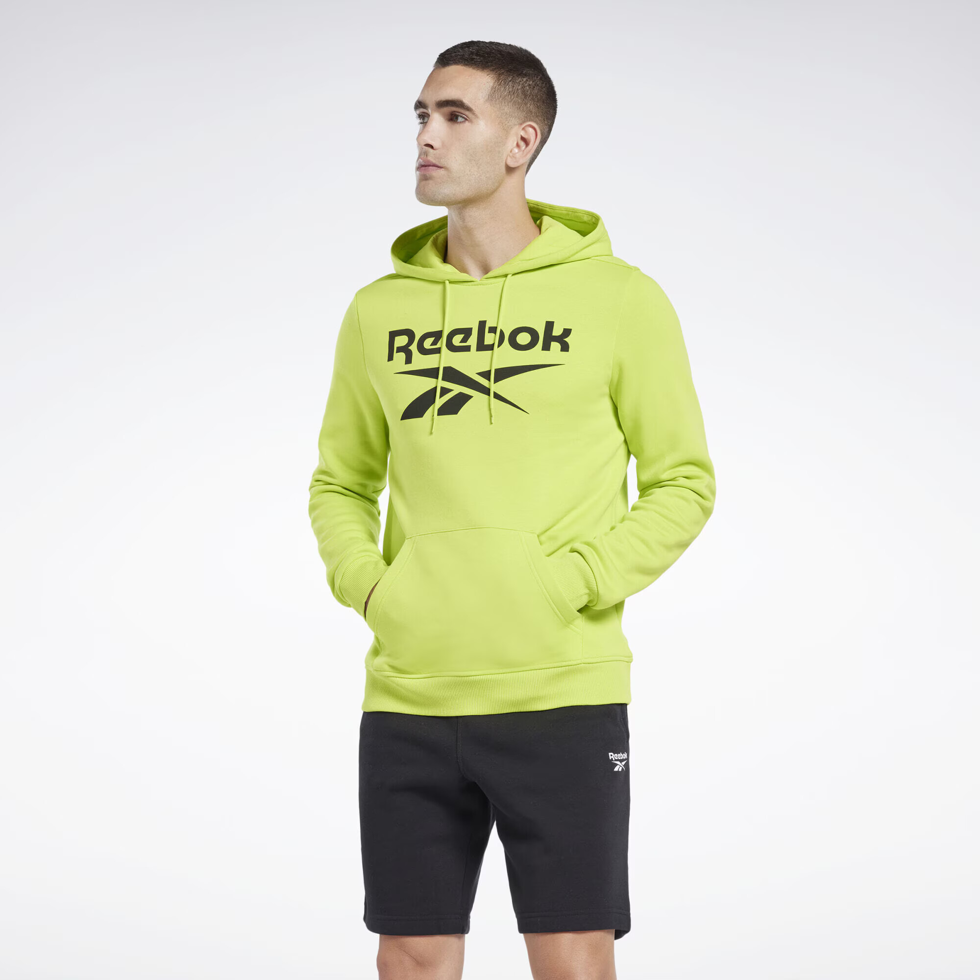 Reebok Sport Športová mikina 'Identity' žltá / čierna - Pepit.sk