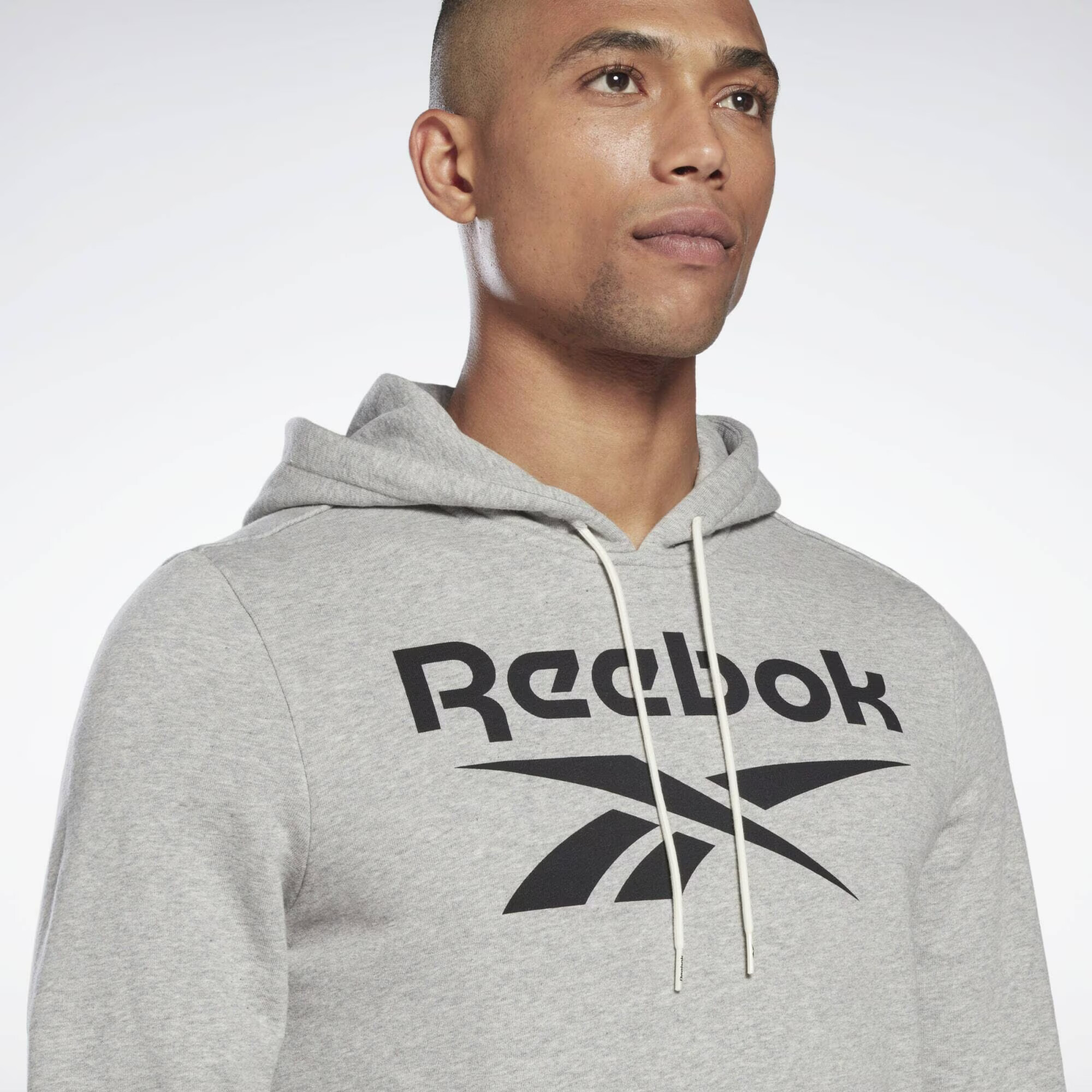 Reebok Sport Športová mikina sivá / čierna - Pepit.sk