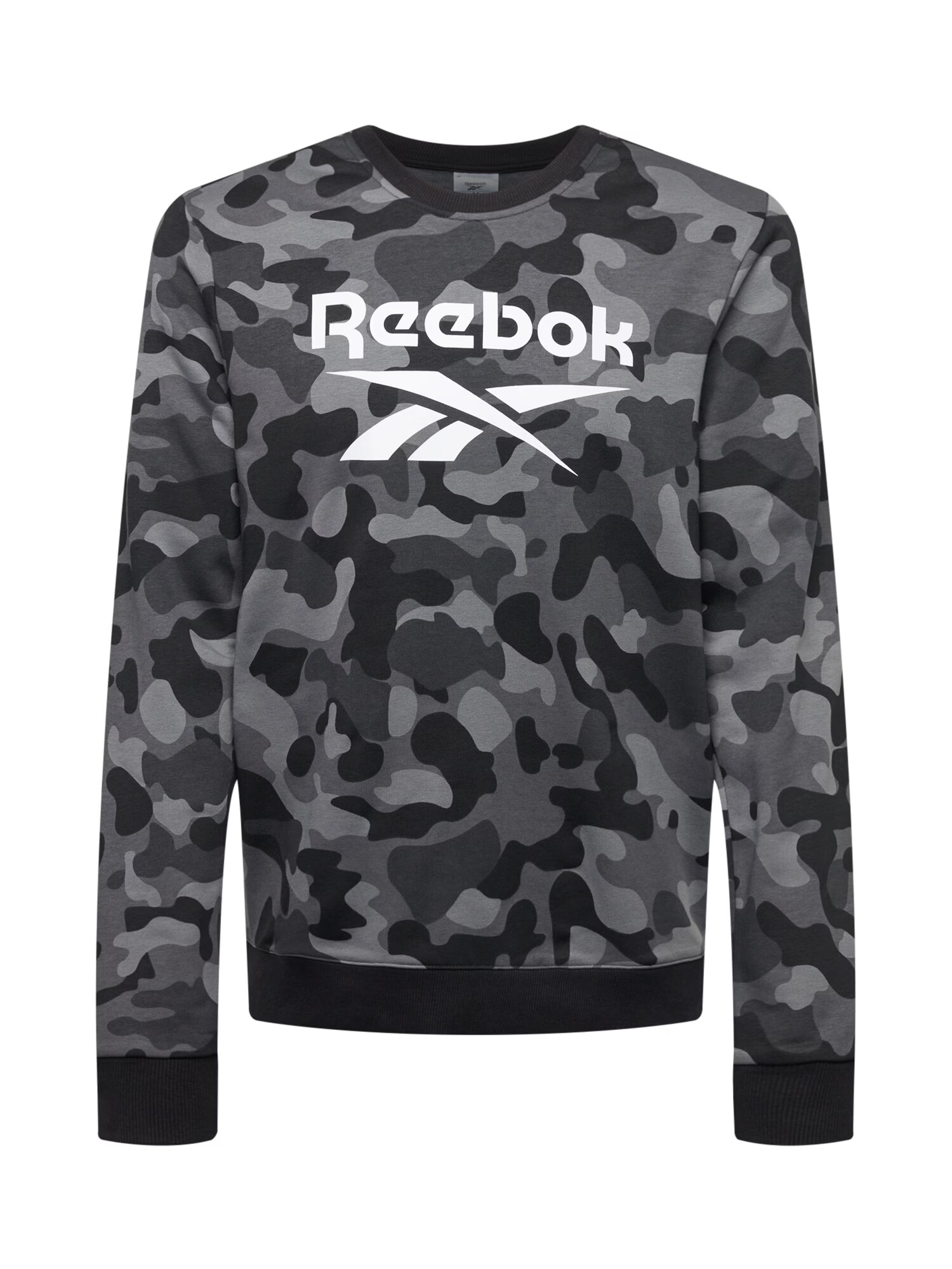 Reebok Sport Športová mikina striebornosivá / svetlosivá / tmavosivá / čierna / biela - Pepit.sk