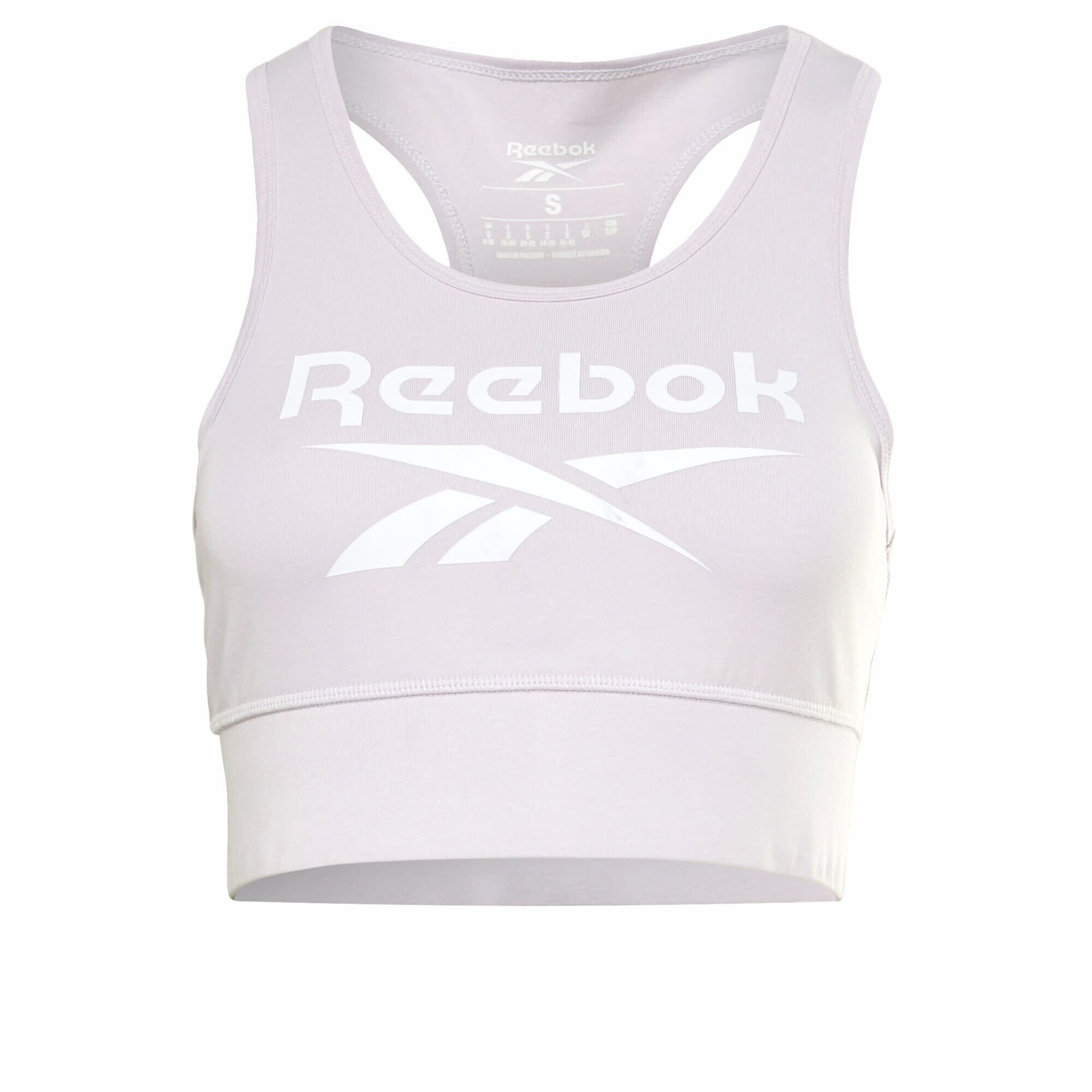 Reebok Sport Športová podprsenka 'Identity' pastelovo fialová / biela - Pepit.sk