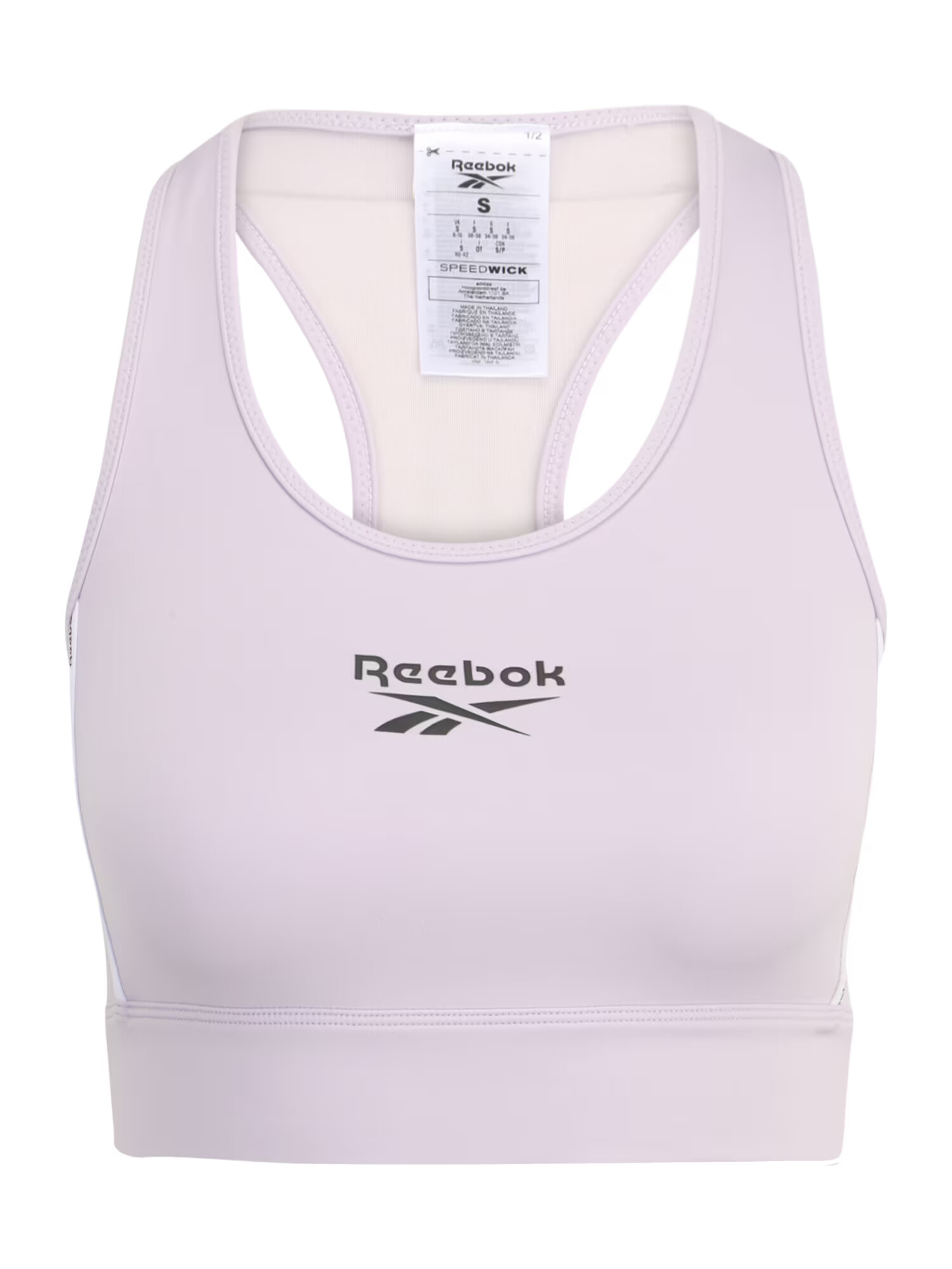 Reebok Sport Športová podprsenka pastelovo fialová / čierna / biela - Pepit.sk