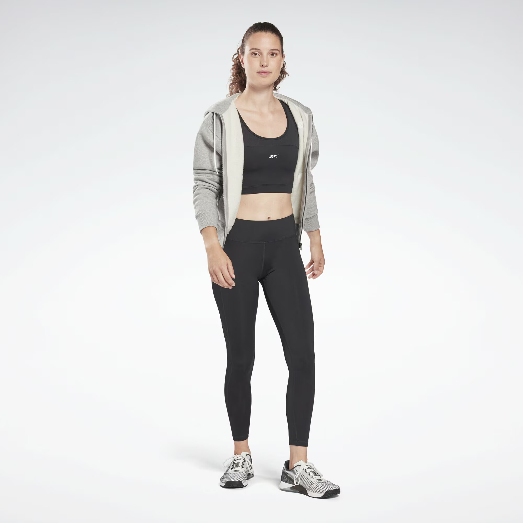 Reebok Sport Športová podprsenka 'Workout Ready' čierna / biela - Pepit.sk