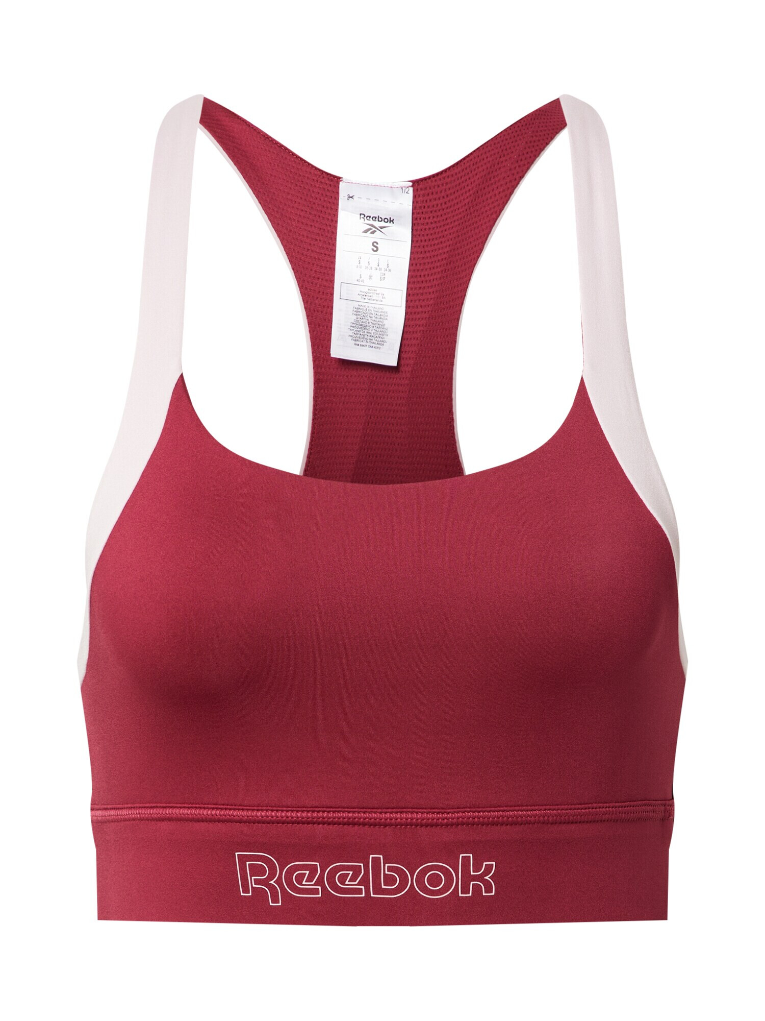 Reebok Športová podprsenka pastelovo ružová / bordová - Pepit.sk