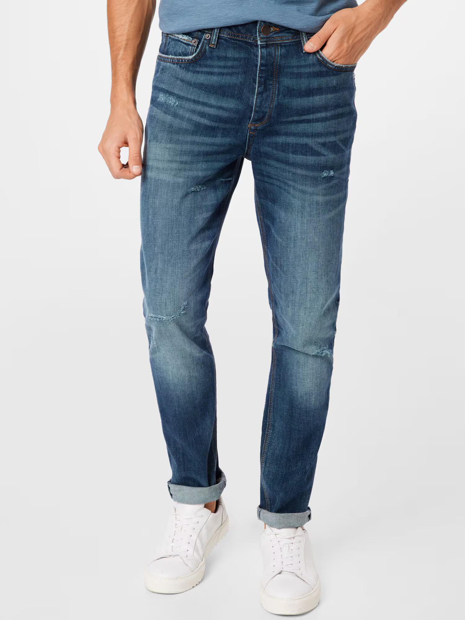 River Island Džínsy modrá denim - Pepit.sk