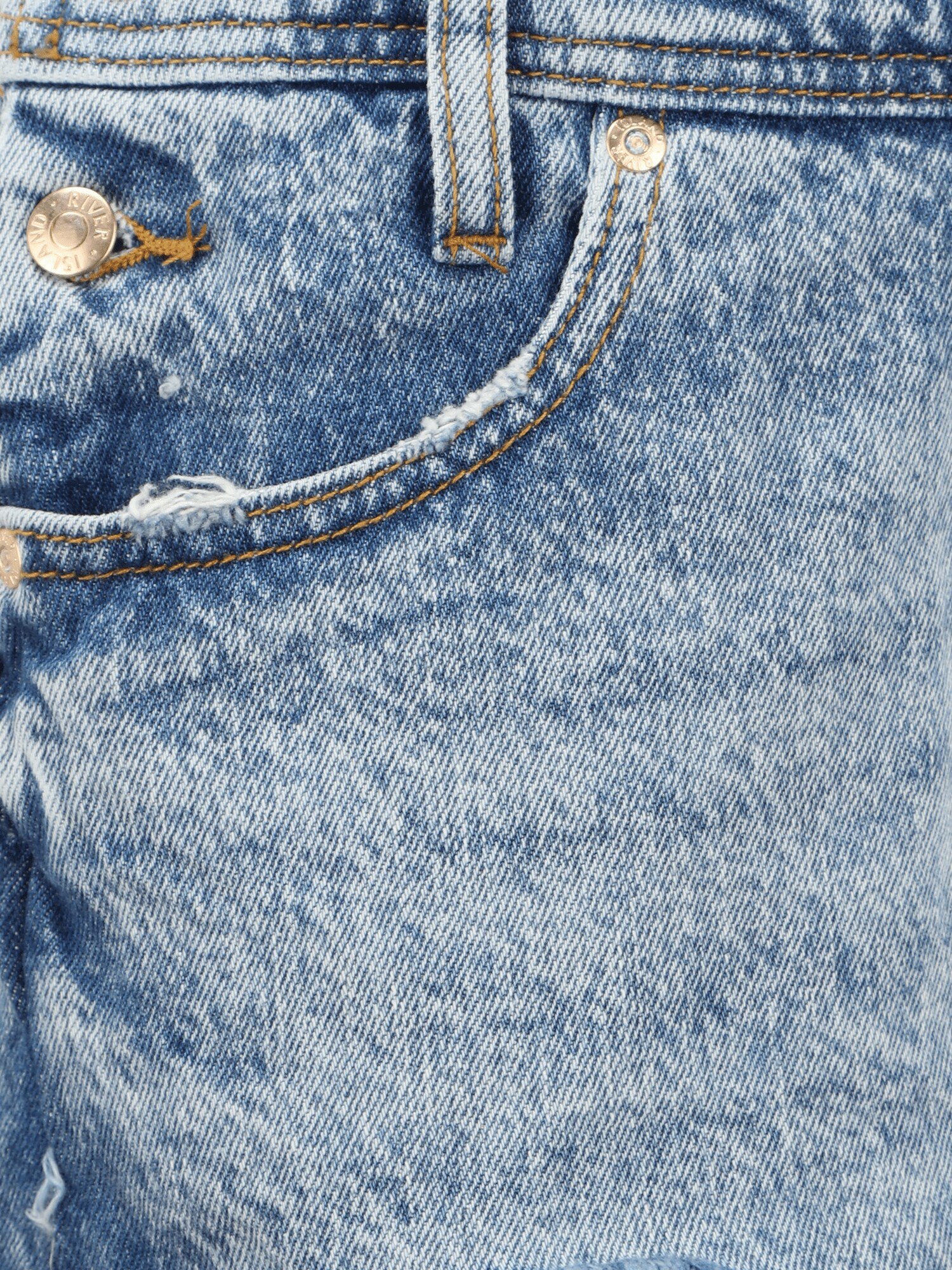 River Island Petite Nohavice na traky modrá denim - Pepit.sk