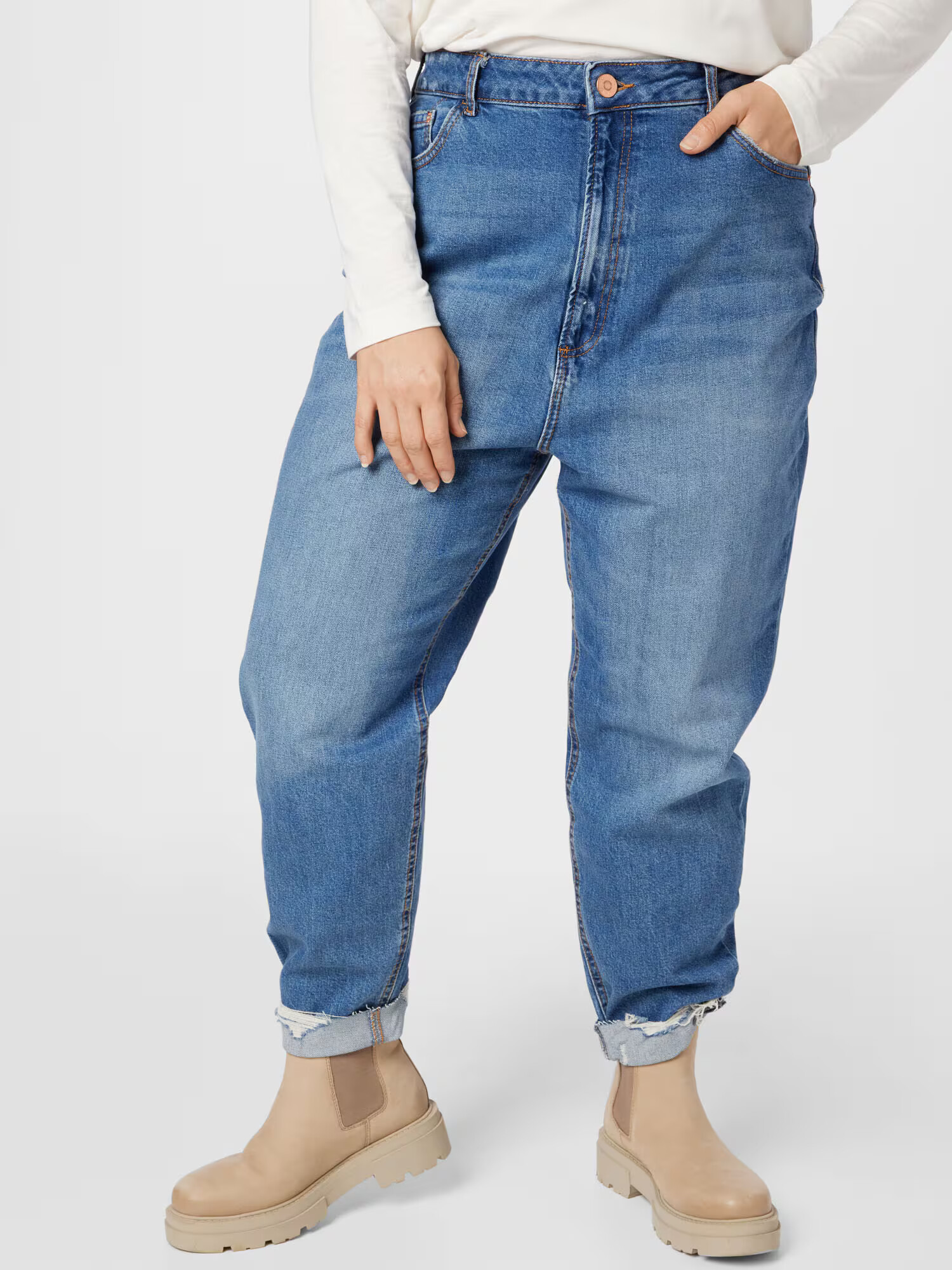 River Island Plus Džínsy modrá denim - Pepit.sk