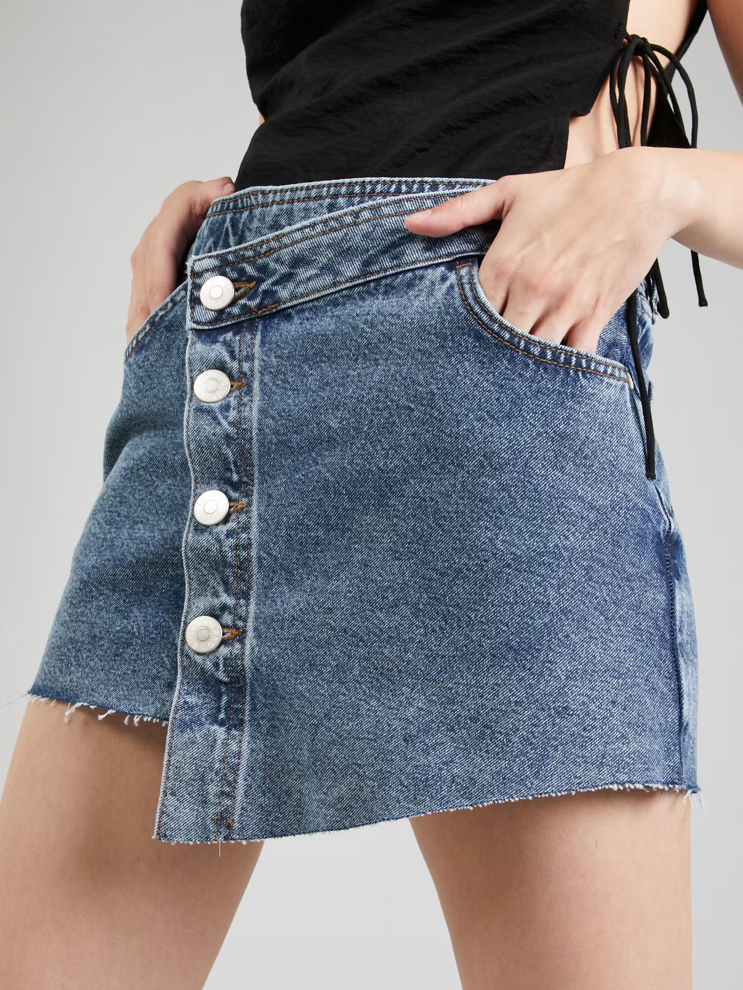 River Island Sukňa modrá denim - Pepit.sk