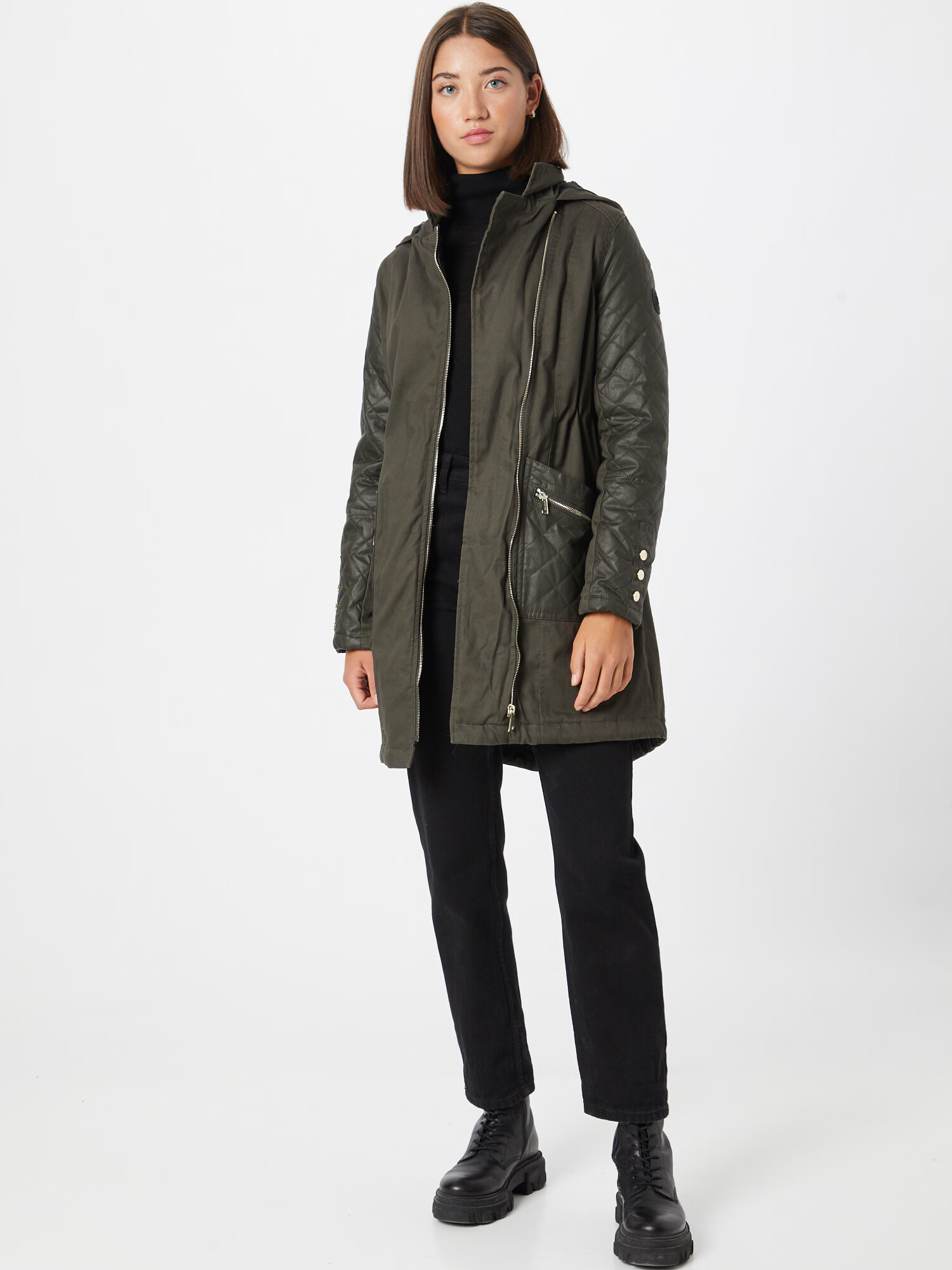 River Island Zimná parka kaki - Pepit.sk