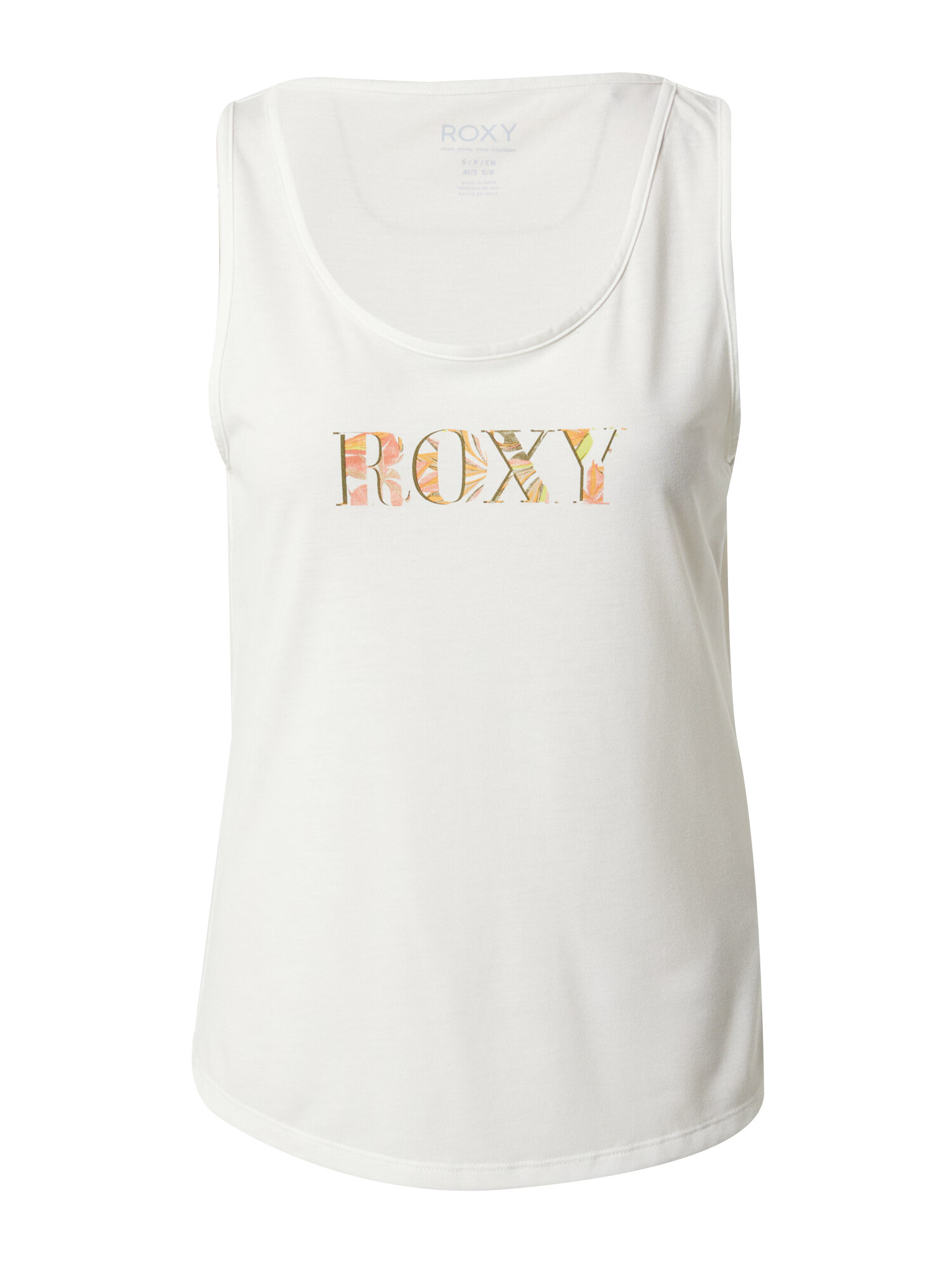 ROXY Top olivová / oranžová / koralová / prírodná biela - Pepit.sk