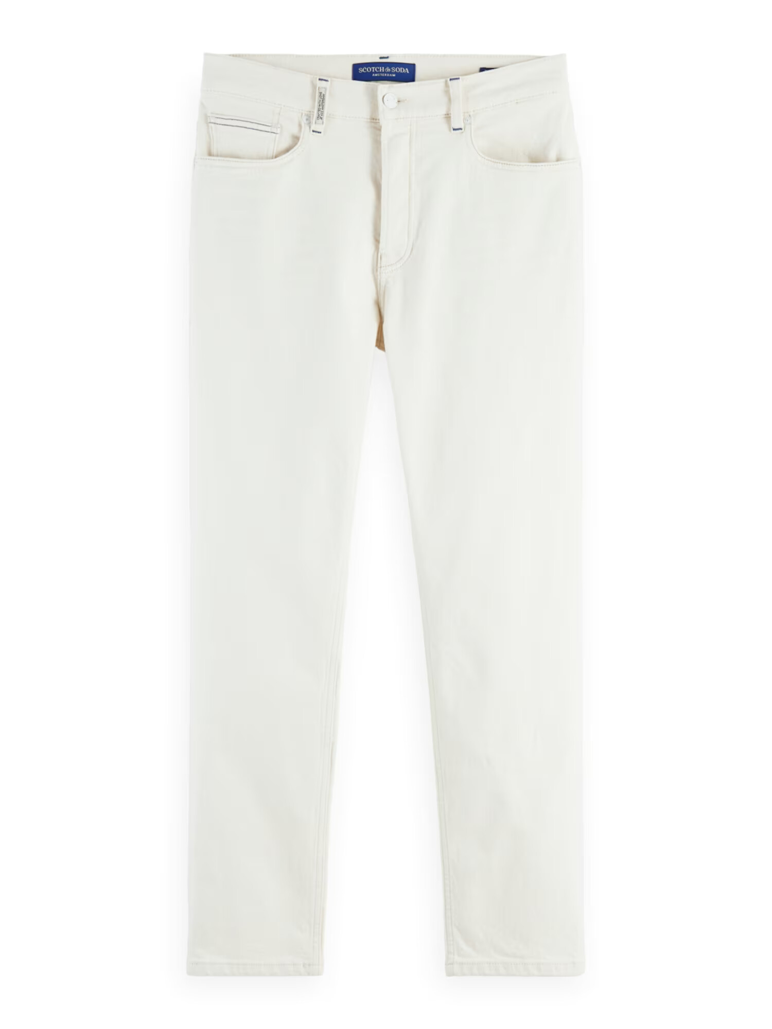 SCOTCH & SODA Džínsy 'The Drop regular tapered jeans — Forget' biely denim - Pepit.sk