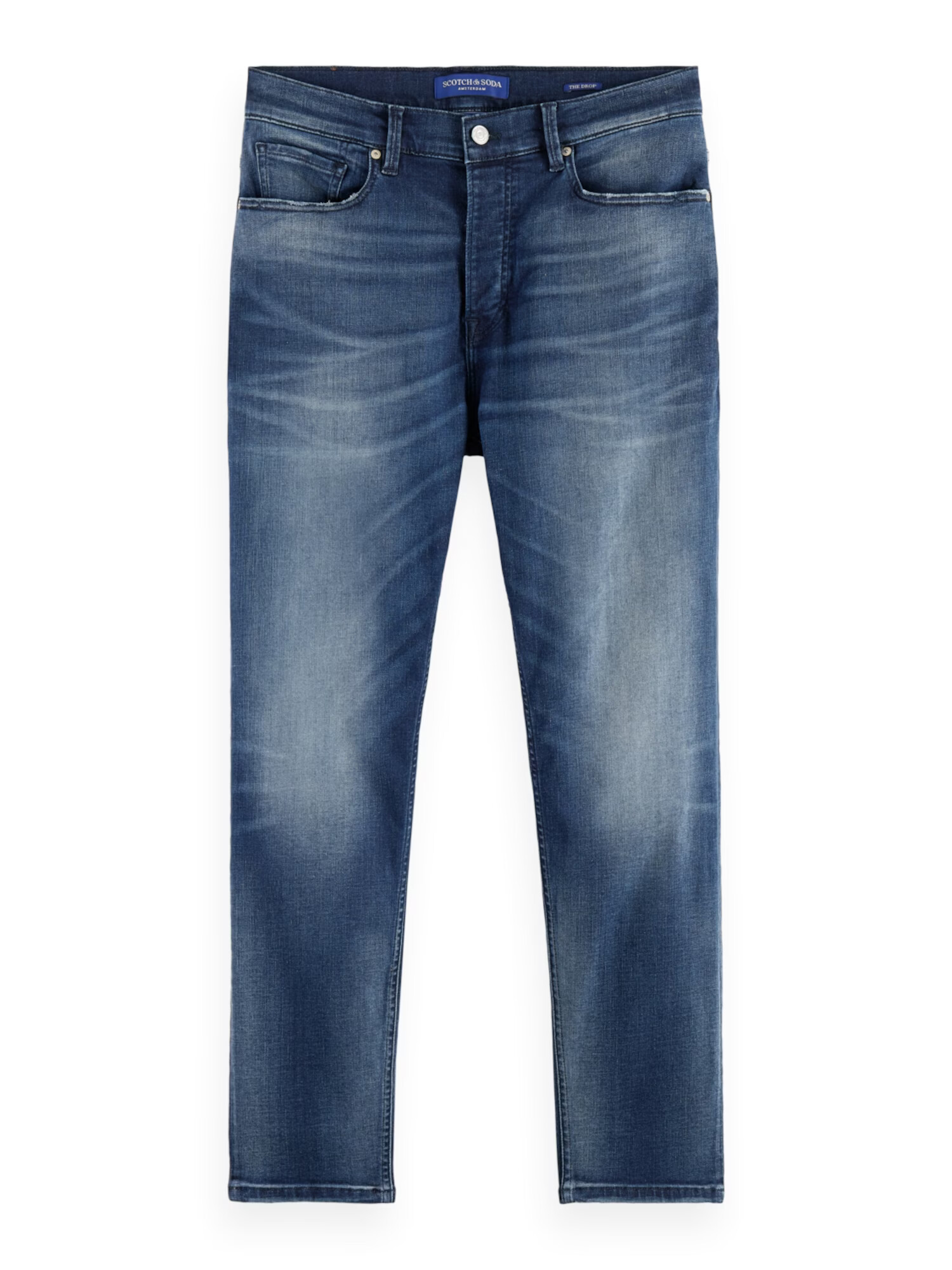 SCOTCH & SODA Džínsy 'The Drop regular tapered jeans' modrá denim - Pepit.sk