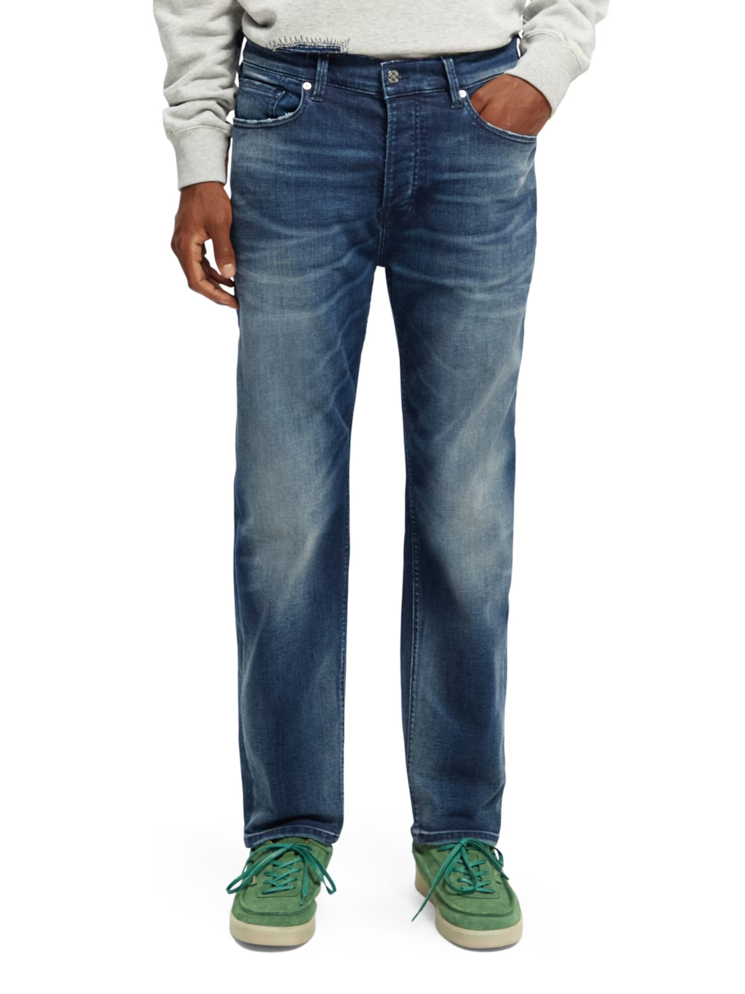 SCOTCH & SODA Džínsy 'The Drop regular tapered jeans' modrá denim - Pepit.sk