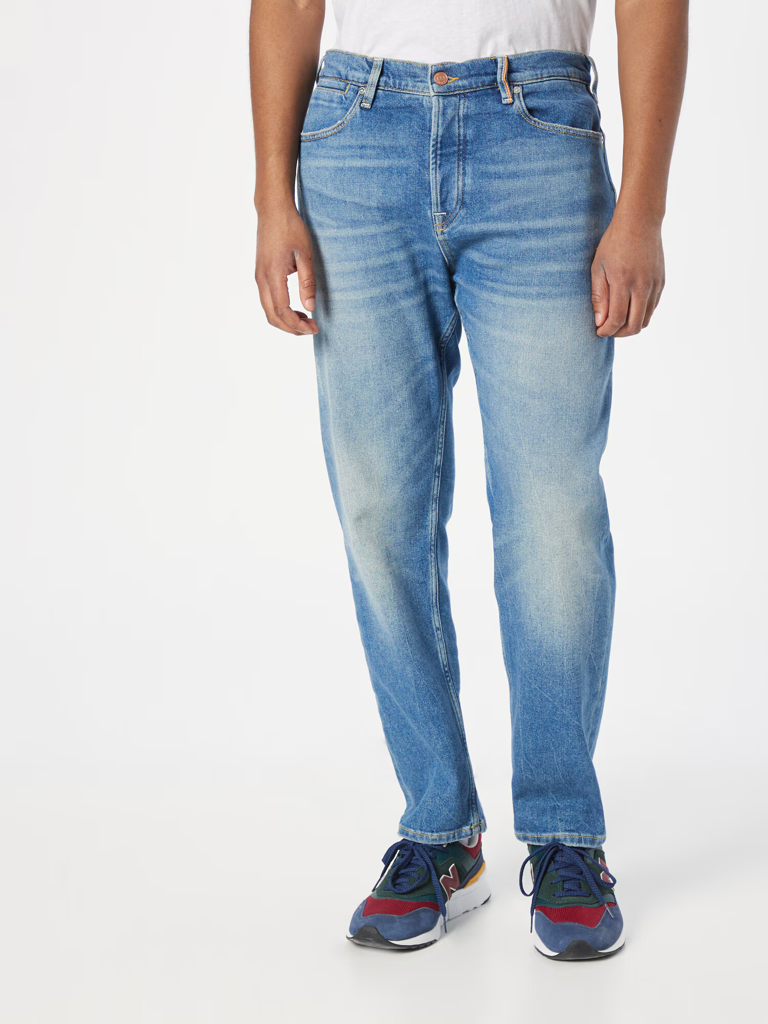 SCOTCH & SODA Džínsy 'The Drop regular tapered jeans — Blue Li' modrá denim - Pepit.sk