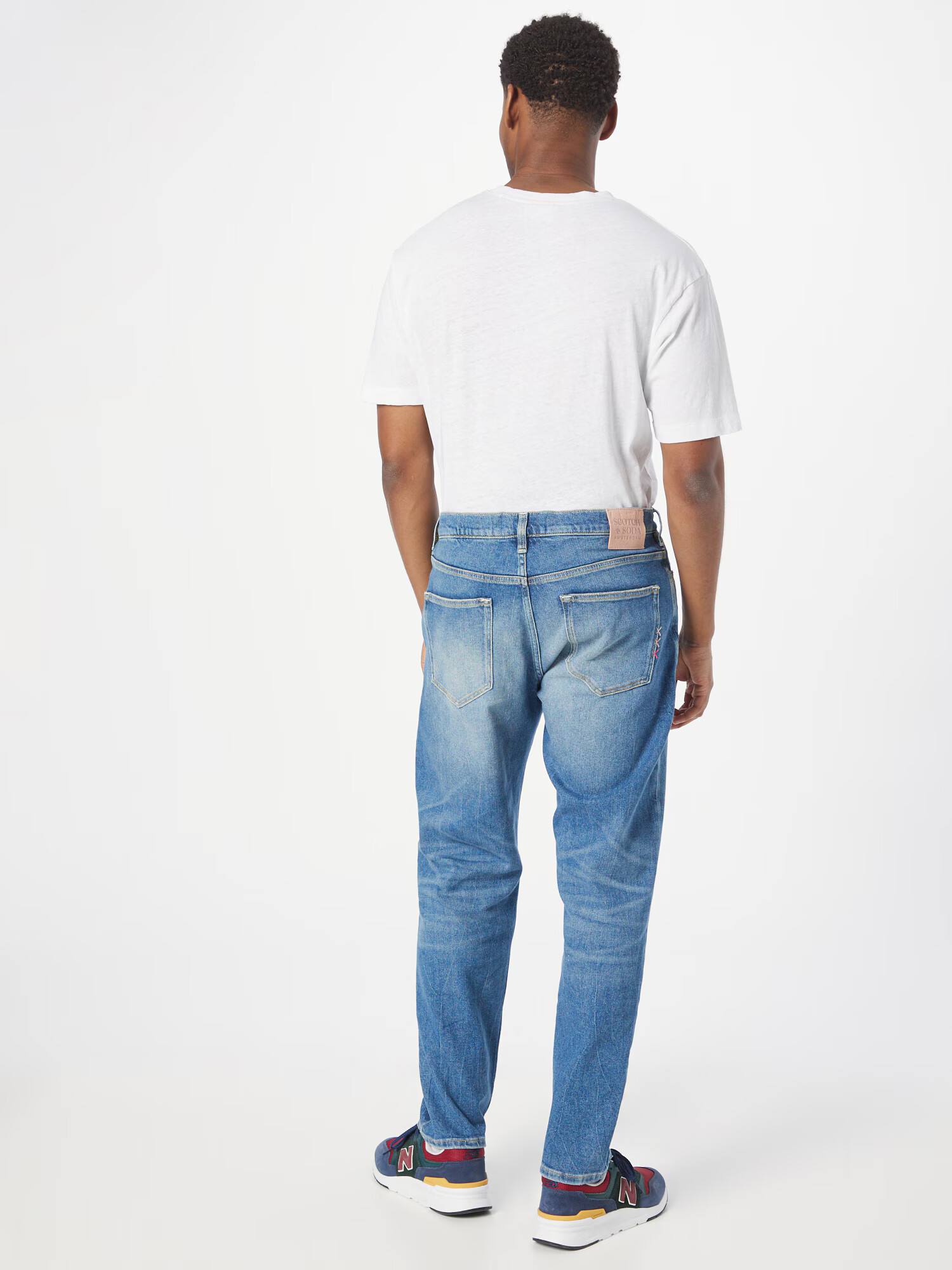 SCOTCH & SODA Džínsy 'The Drop regular tapered jeans — Blue Li' modrá denim - Pepit.sk