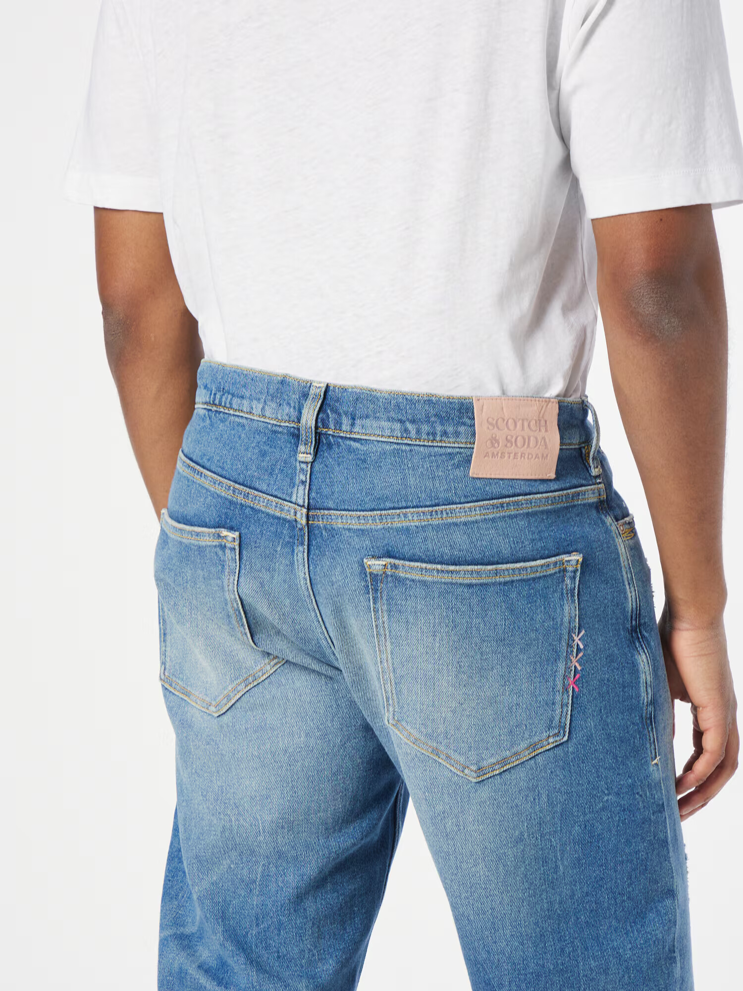 SCOTCH & SODA Džínsy 'The Drop regular tapered jeans — Blue Li' modrá denim - Pepit.sk