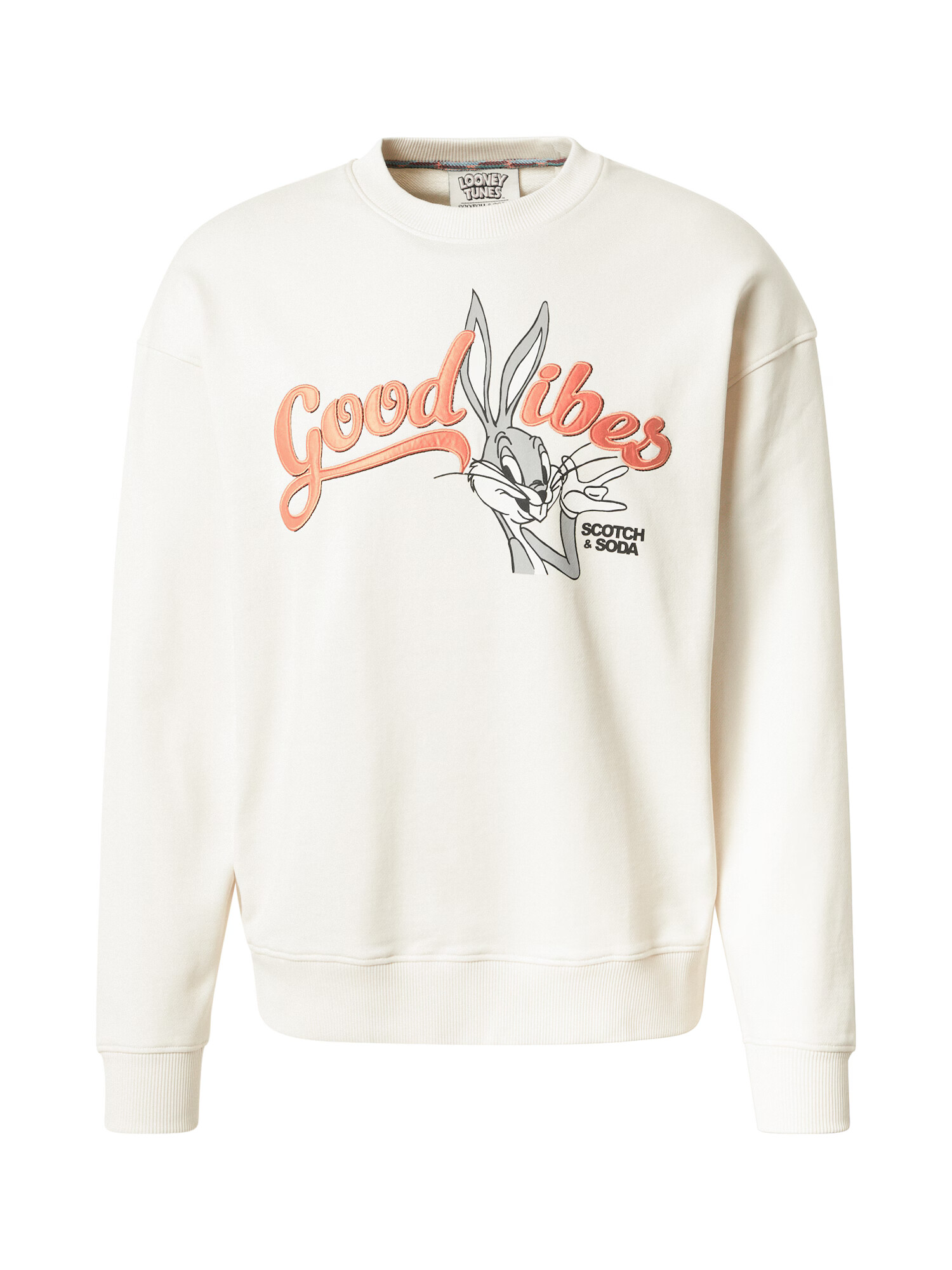 SCOTCH & SODA Mikina 'Bugs Bunny' krémová / sivá / oranžová / čierna - Pepit.sk