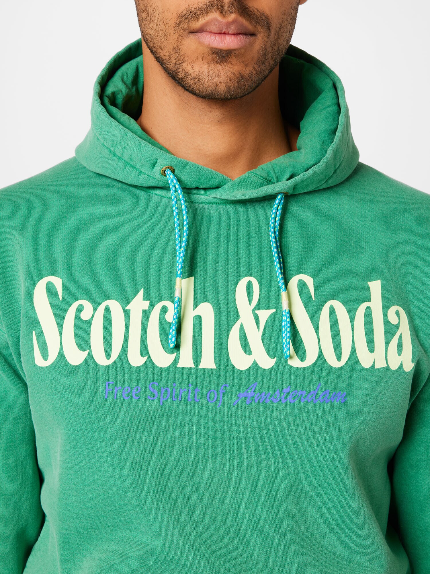 SCOTCH & SODA Mikina krémová / modrosivá / zelená - Pepit.sk