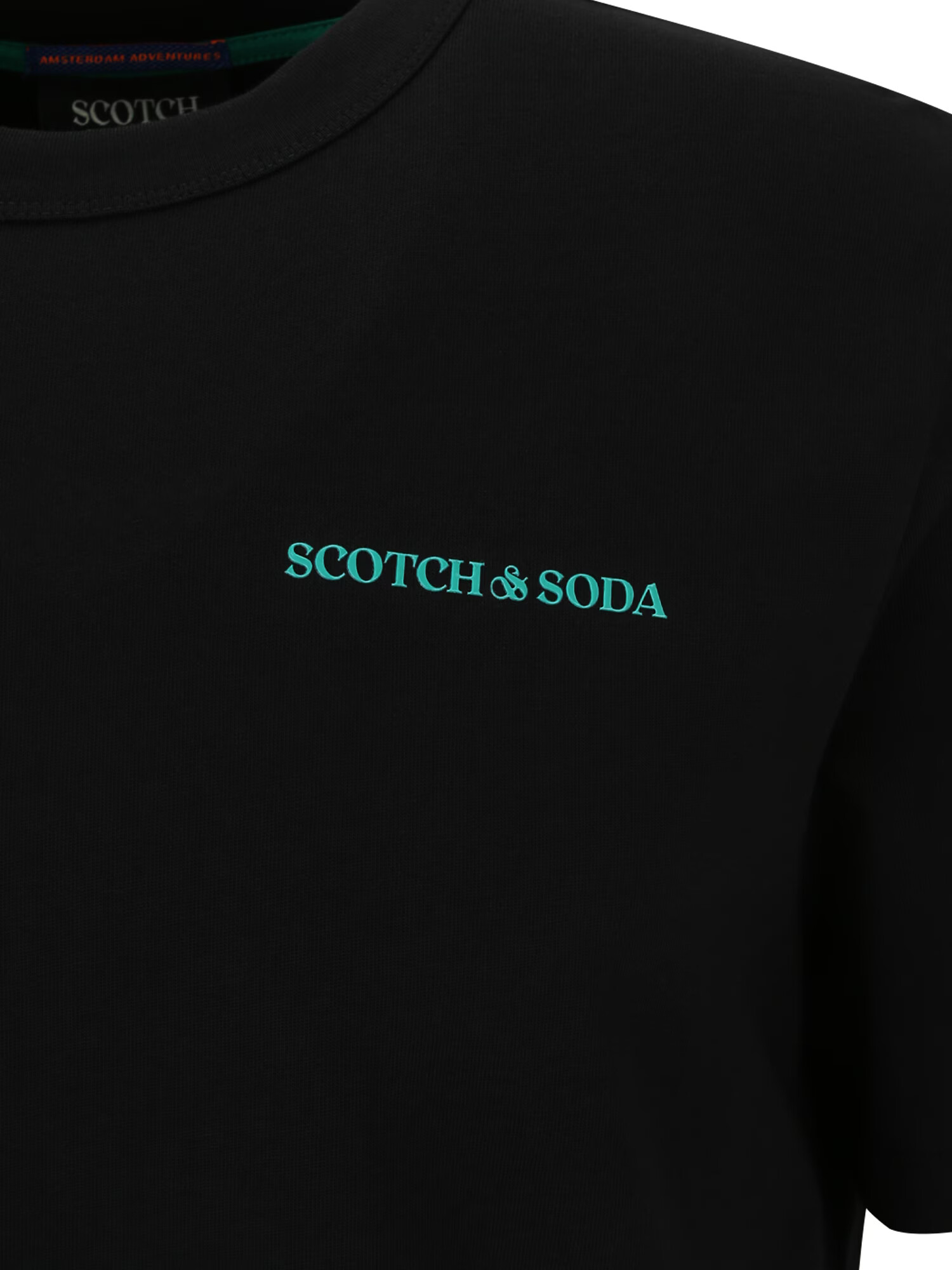 SCOTCH & SODA Tričko tyrkysová / čierna - Pepit.sk