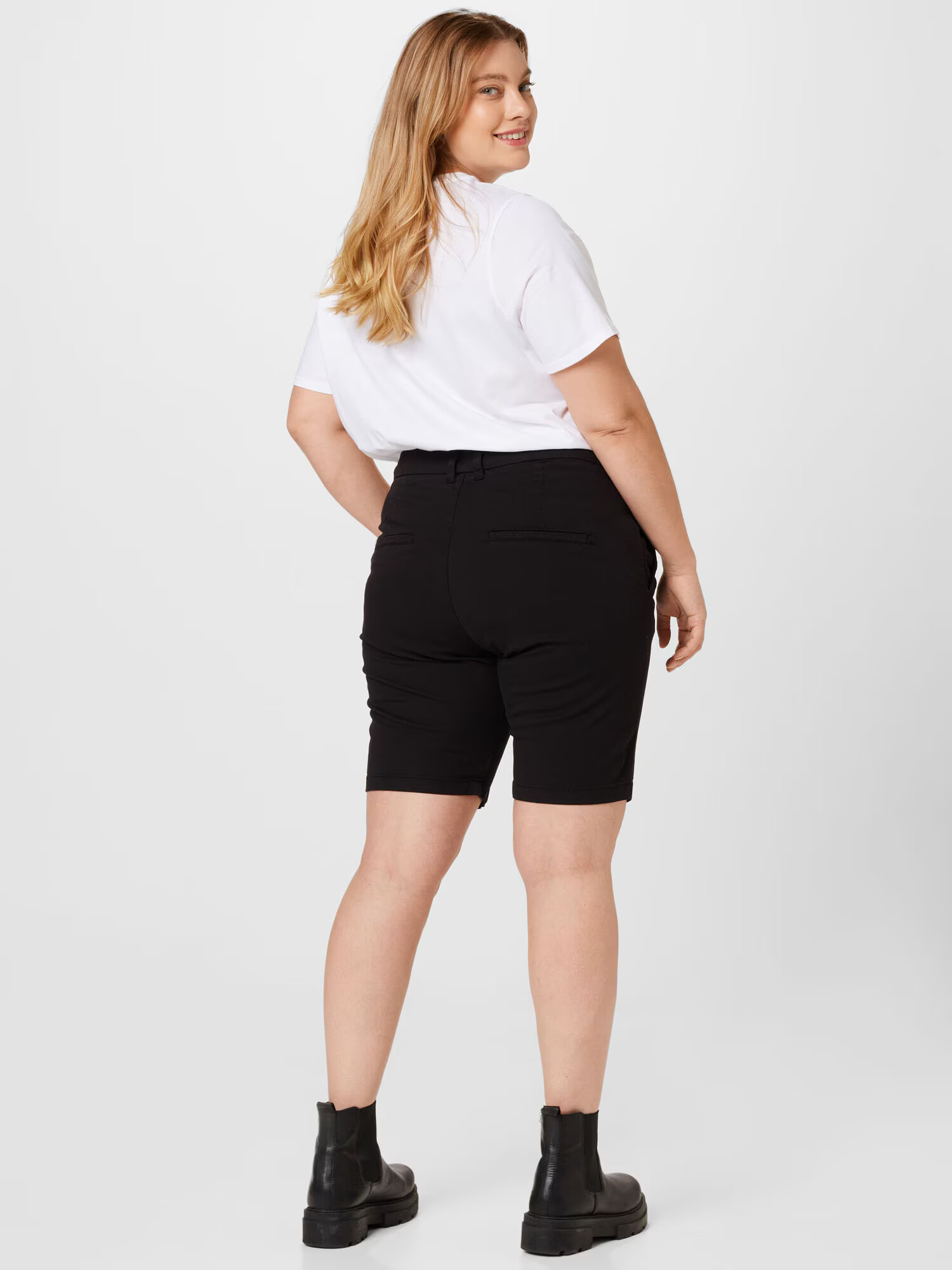 Selected Femme Curve Chino nohavice 'MILEY' čierna - Pepit.sk