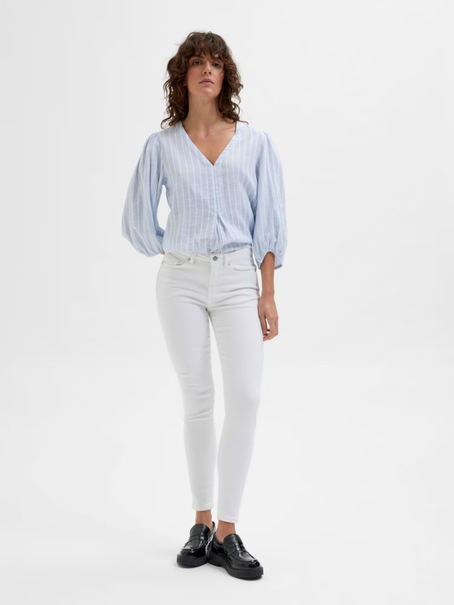 SELECTED FEMME Džínsy biely denim - Pepit.sk