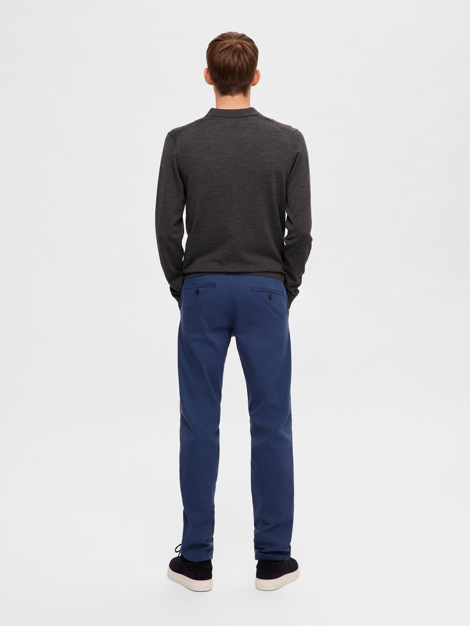 SELECTED HOMME Chino nohavice 'Miles Flex' tmavomodrá - Pepit.sk