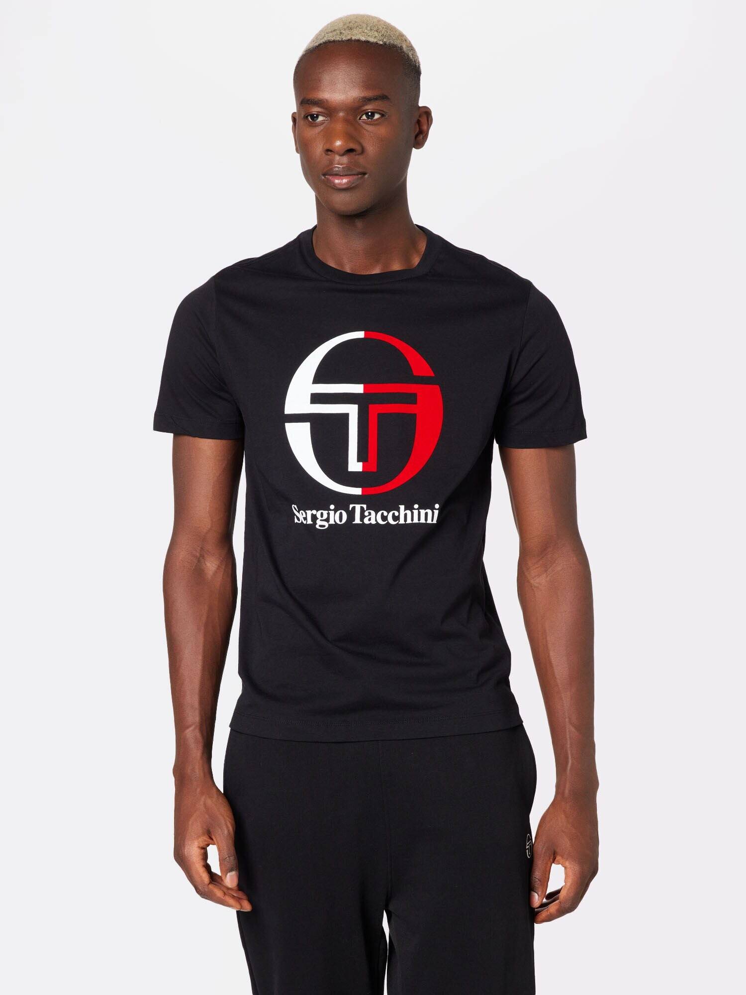 Sergio Tacchini Funkčné tričko 'NEW IBERIS' červená / čierna / biela - Pepit.sk