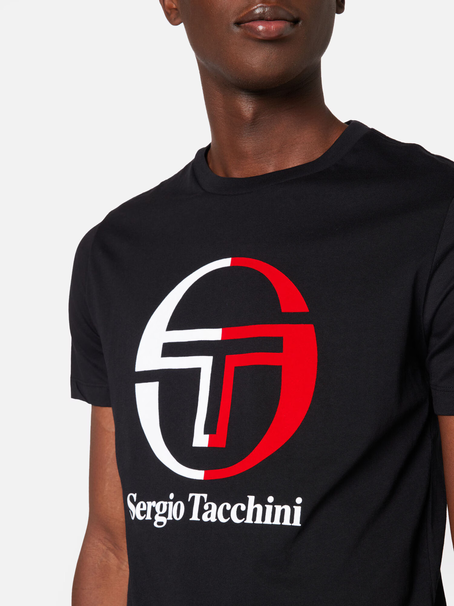 Sergio Tacchini Funkčné tričko 'NEW IBERIS' červená / čierna / biela - Pepit.sk