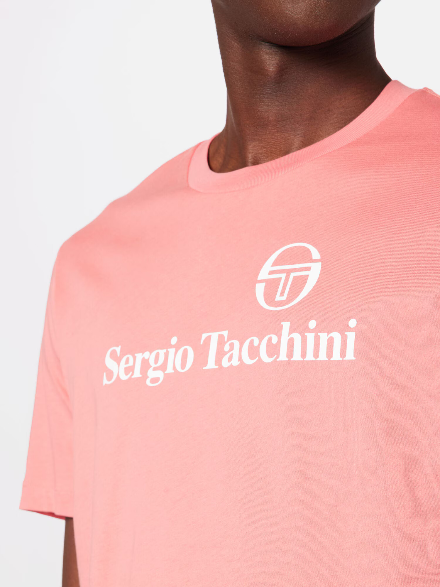 Sergio Tacchini Funkčné tričko rosé / biela - Pepit.sk