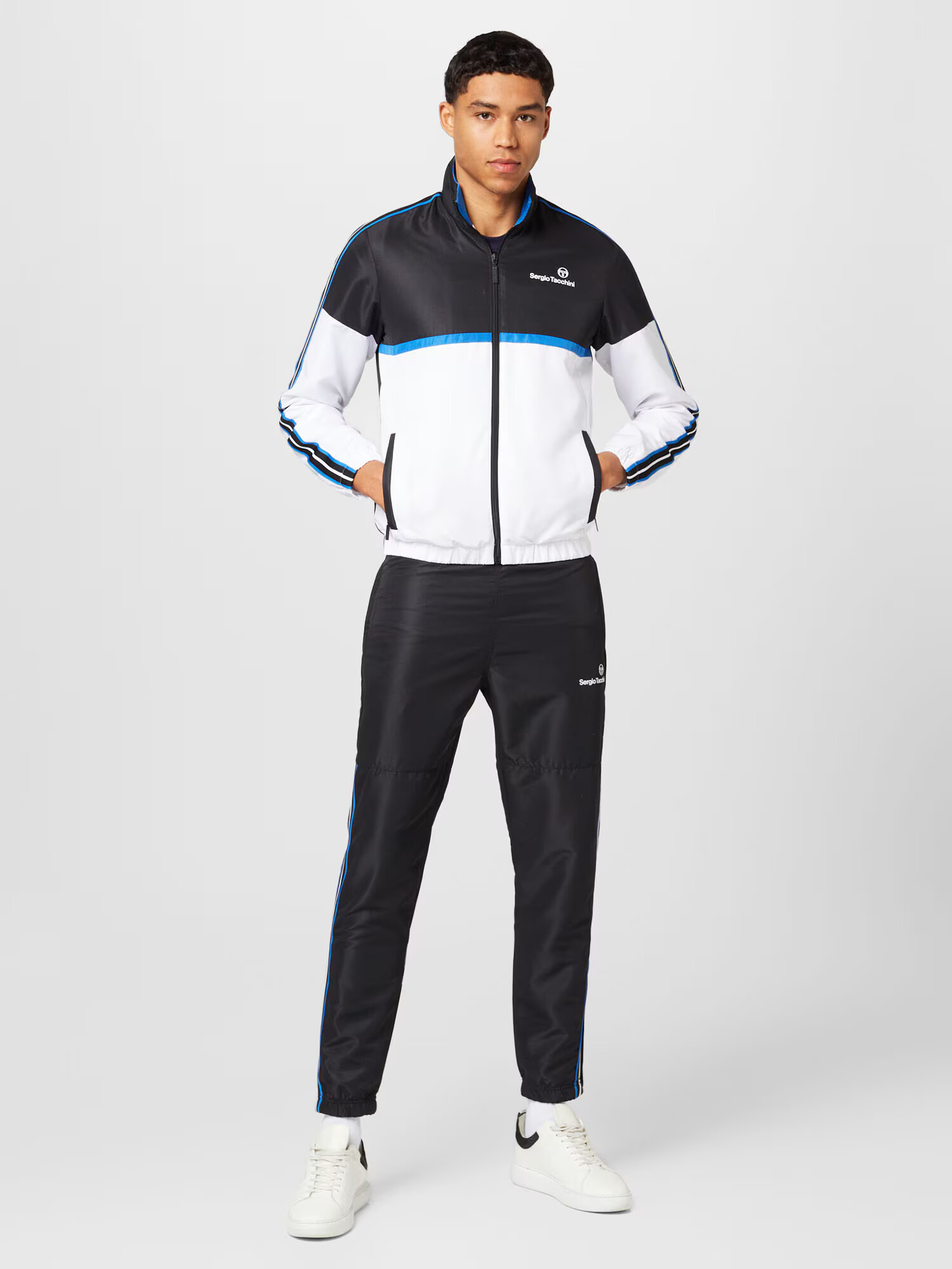 Sergio Tacchini Joggingová súprava 'LISTA' svetlomodrá / čierna / biela - Pepit.sk