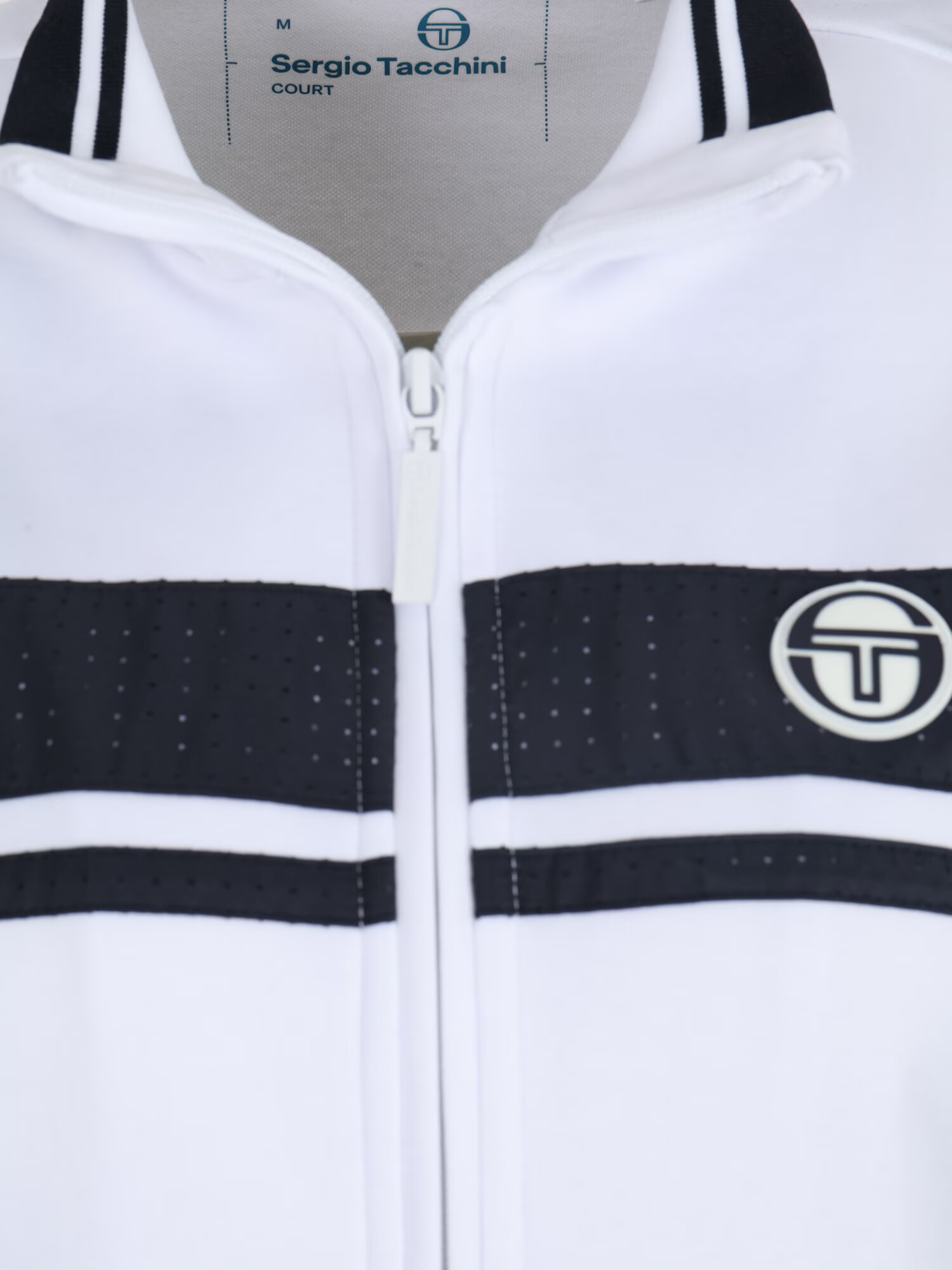 Sergio Tacchini Športová mikina so zipsom námornícka modrá / kamenná / biela - Pepit.sk