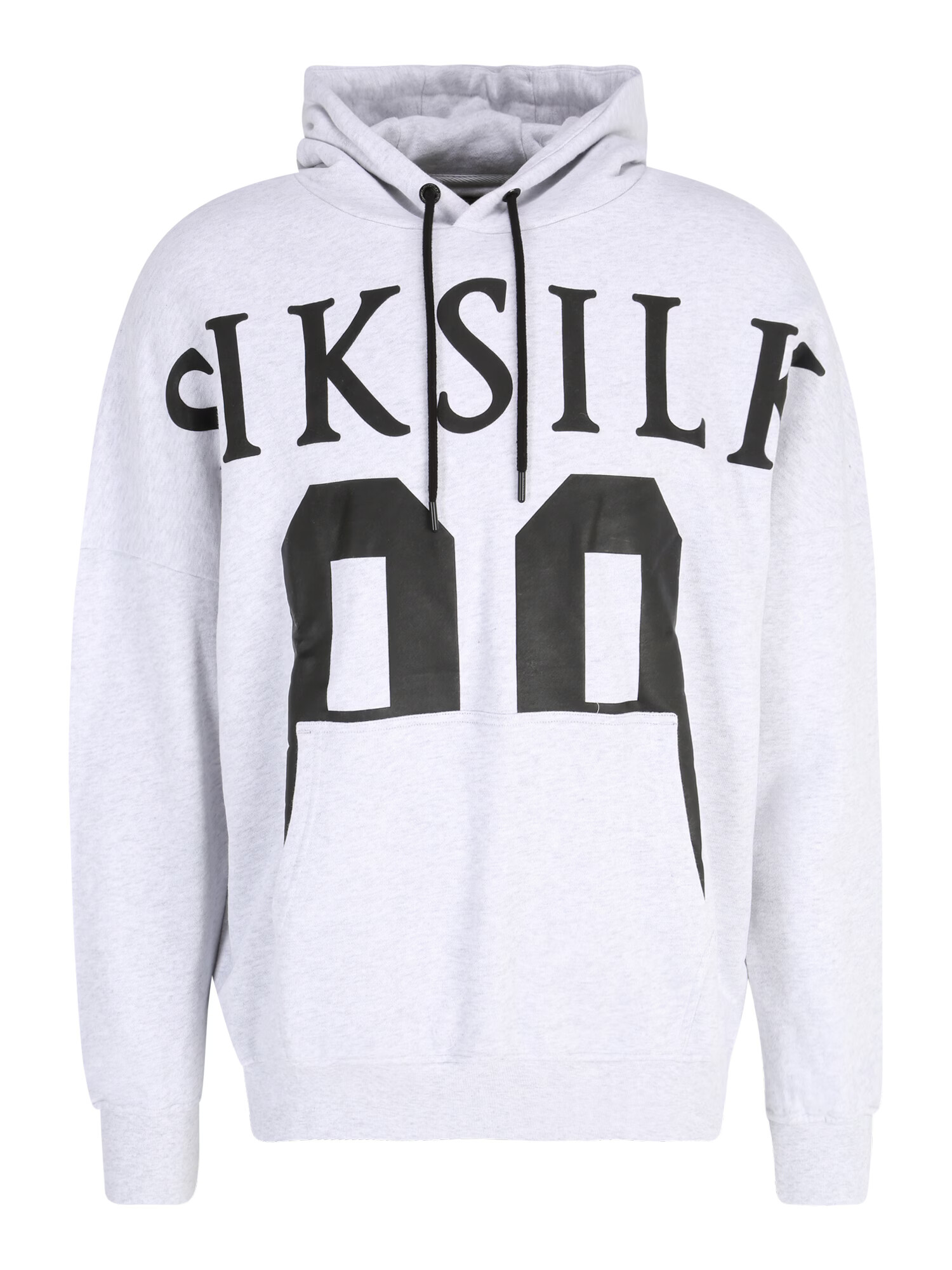 SikSilk Mikina sivá melírovaná / čierna - Pepit.sk