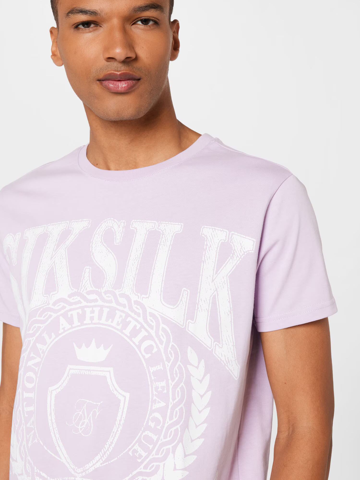 SikSilk Tričko pastelovo fialová / biela - Pepit.sk