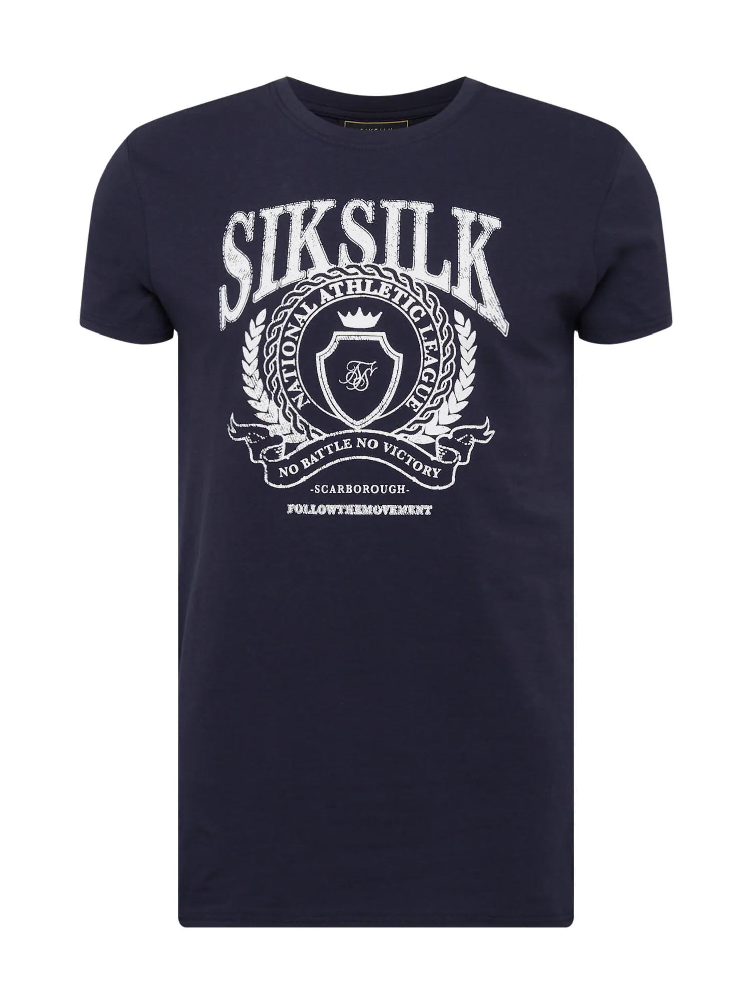 SikSilk Tričko 'Varsity' námornícka modrá / biela - Pepit.sk