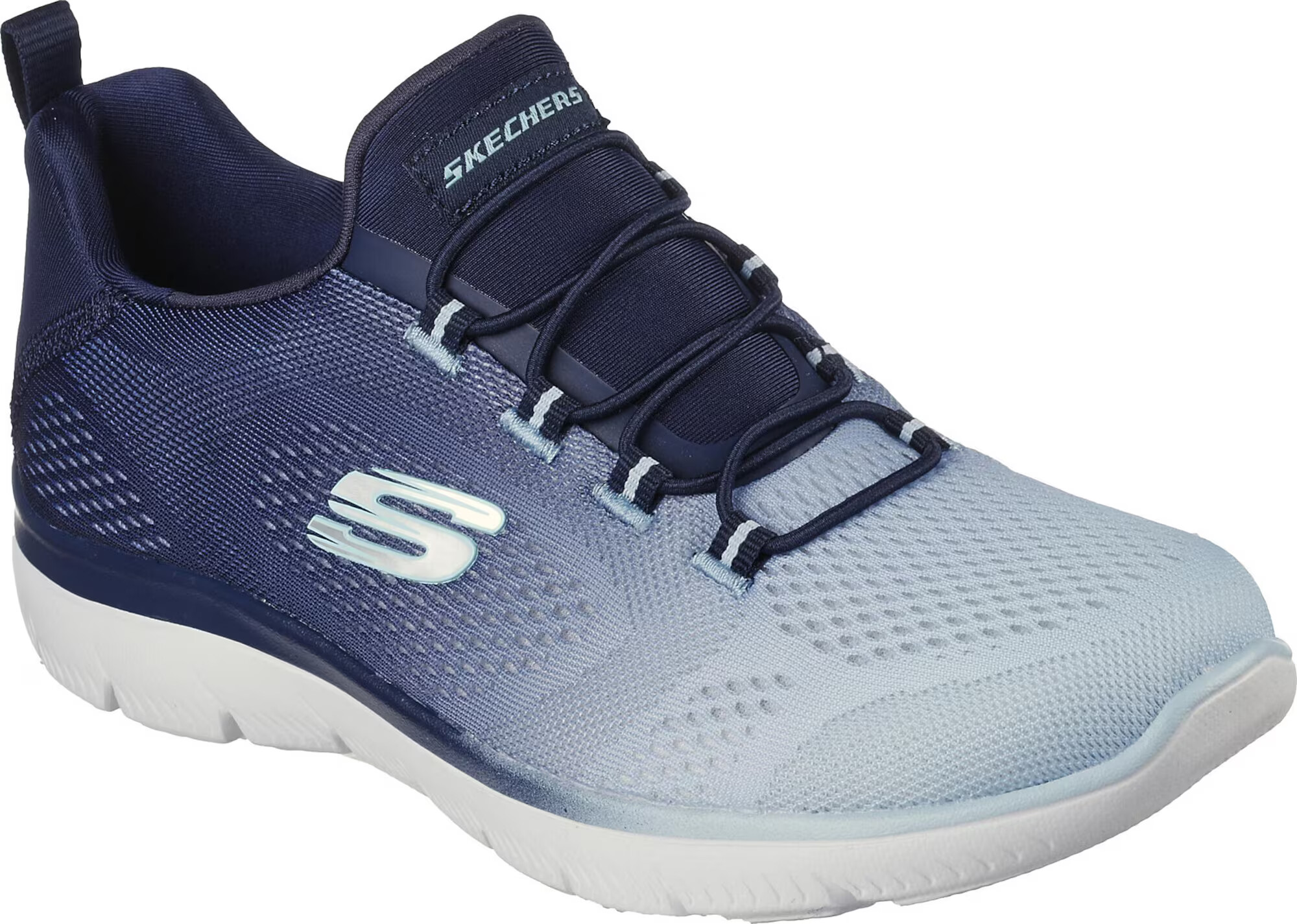 SKECHERS Nízke tenisky modrá melírovaná / biela - Pepit.sk