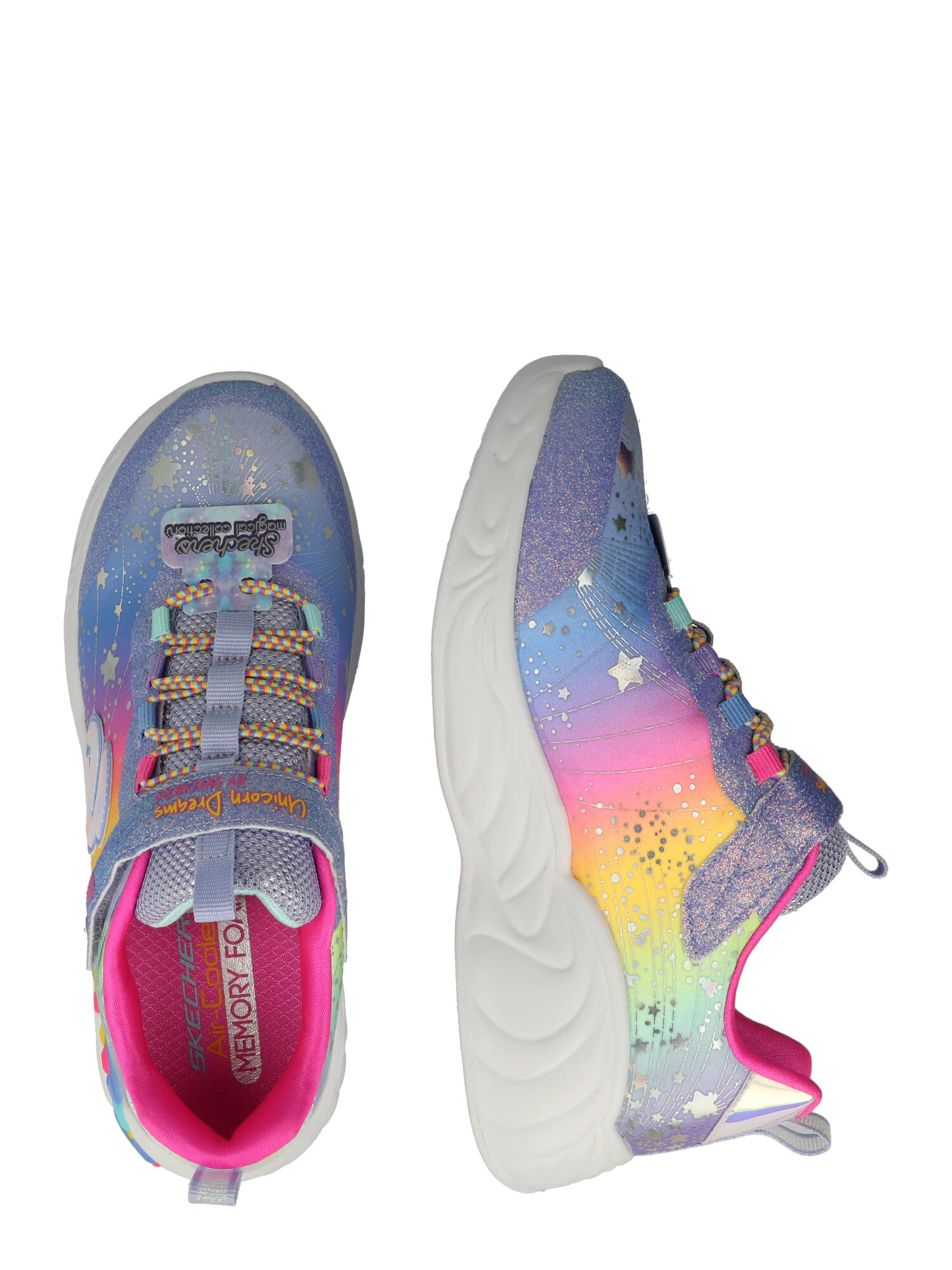 SKECHERS Tenisky 'Unicorn Dreams' modrá / žltá / fialová / ružová - Pepit.sk