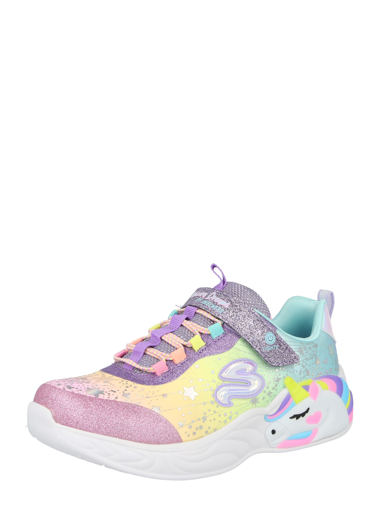 SKECHERS Tenisky 'Unicorn Dreams' tyrkysová / svetložltá / svetlofialová / ružová - Pepit.sk