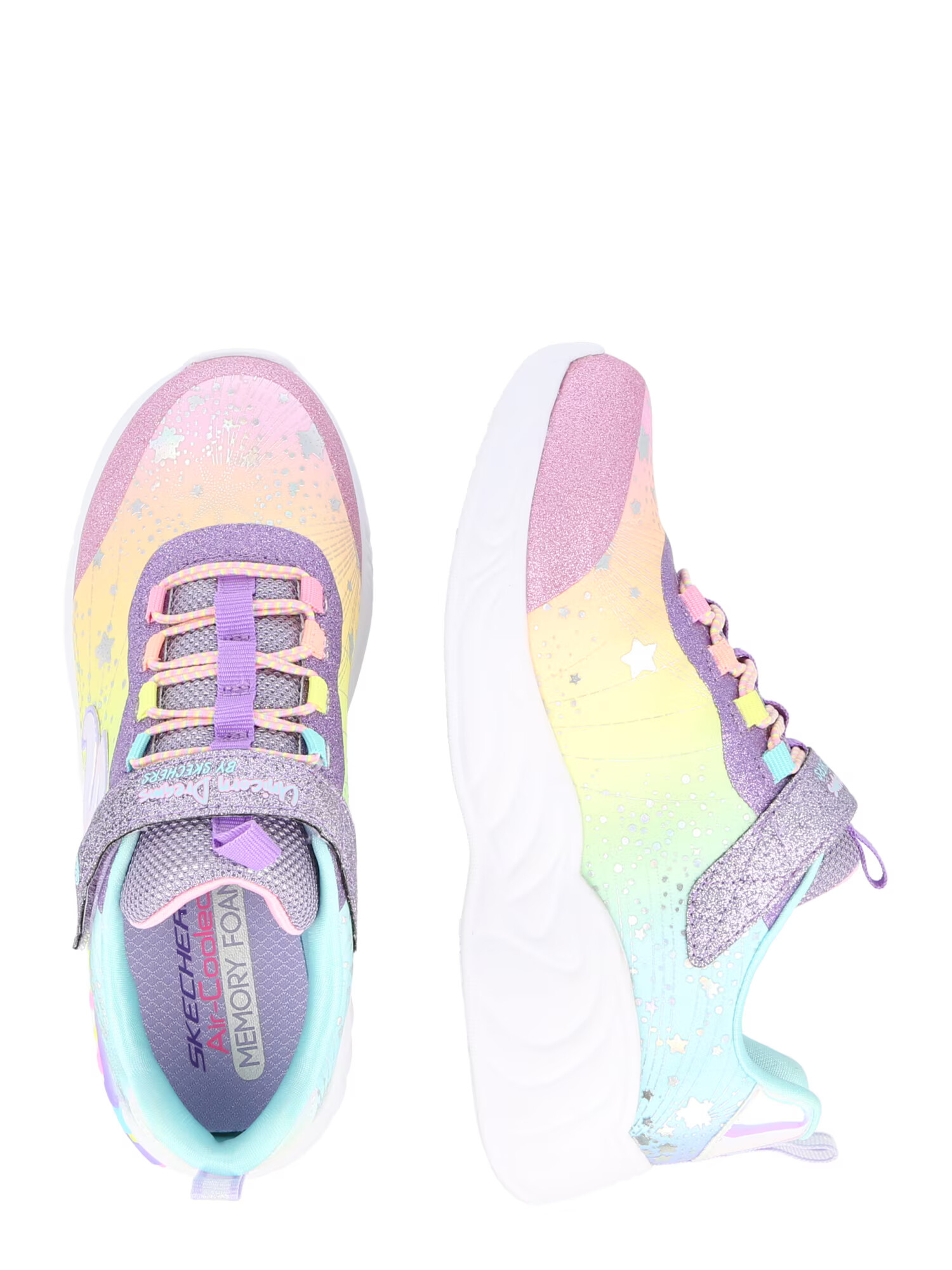 SKECHERS Tenisky 'Unicorn Dreams' tyrkysová / svetložltá / svetlofialová / ružová - Pepit.sk