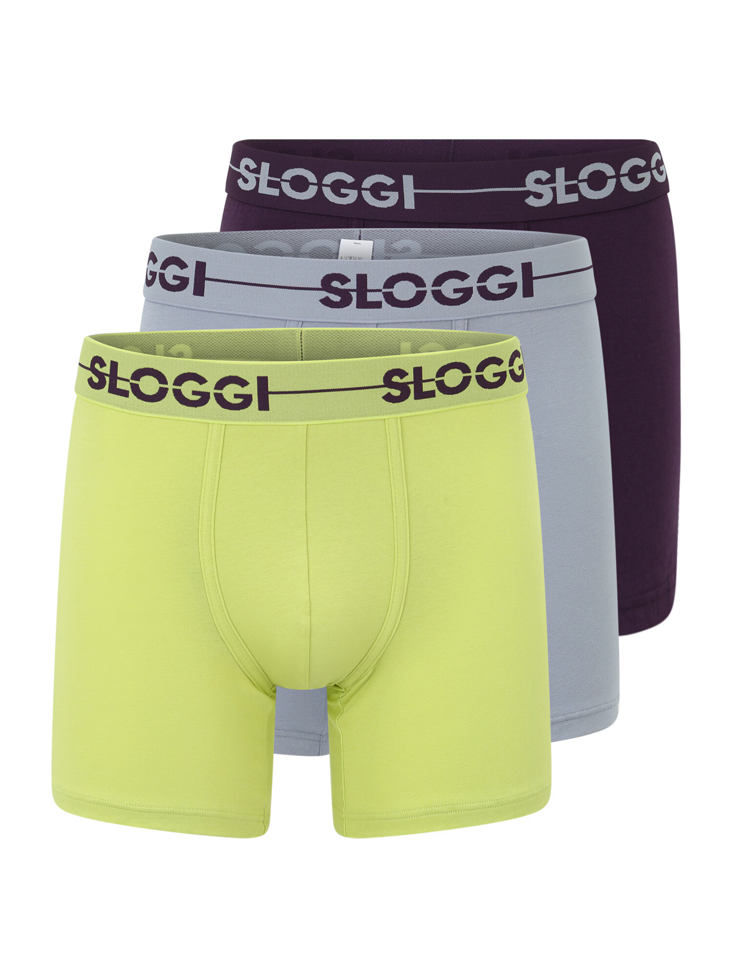 SLOGGI Boxerky námornícka modrá / sivá / limetová - Pepit.sk