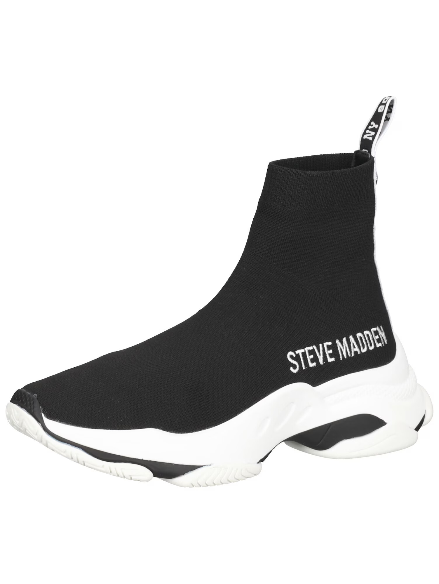 STEVE MADDEN Členkové tenisky čierna / biela - Pepit.sk