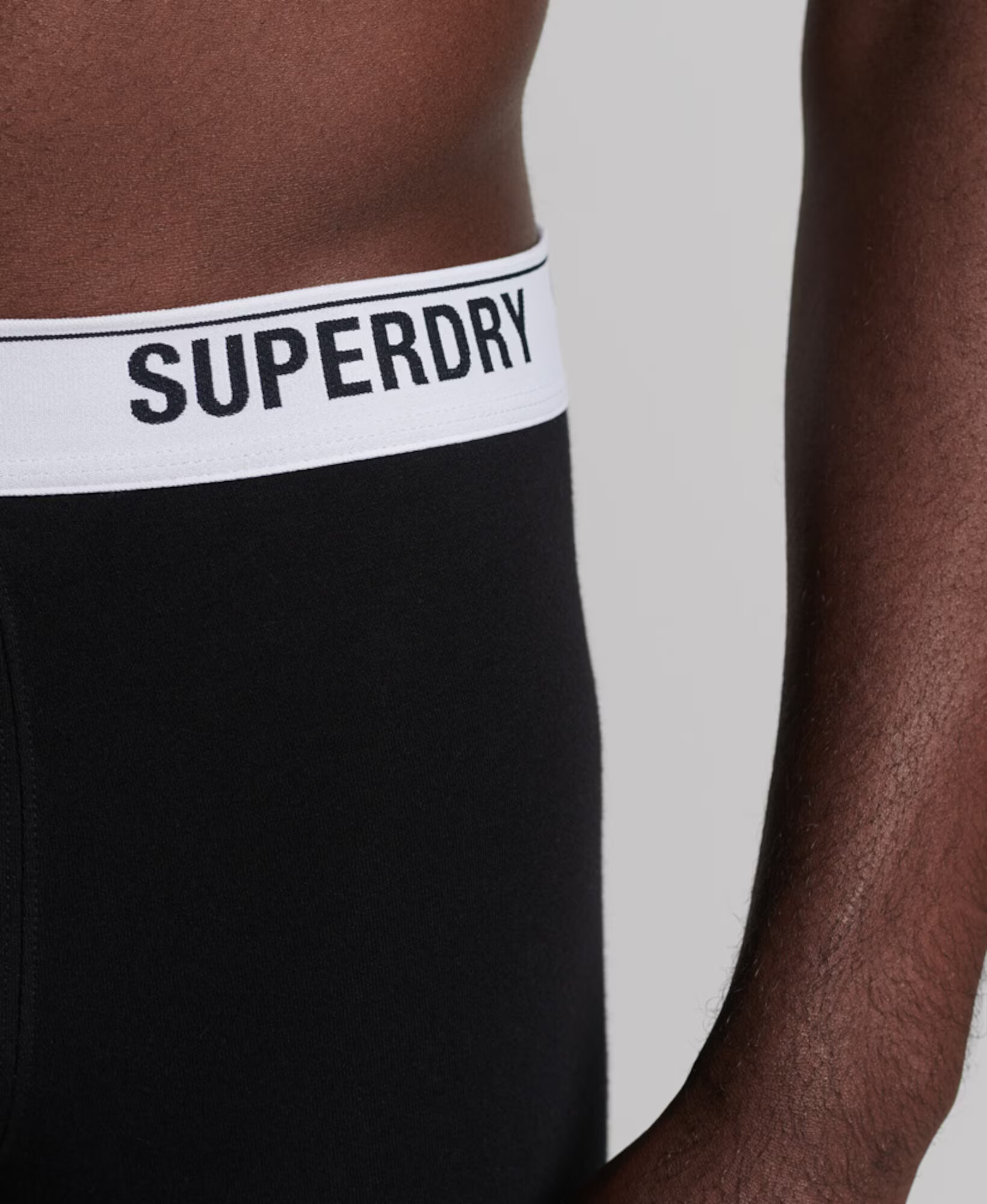 Superdry Boxerky čierna / biela - Pepit.sk