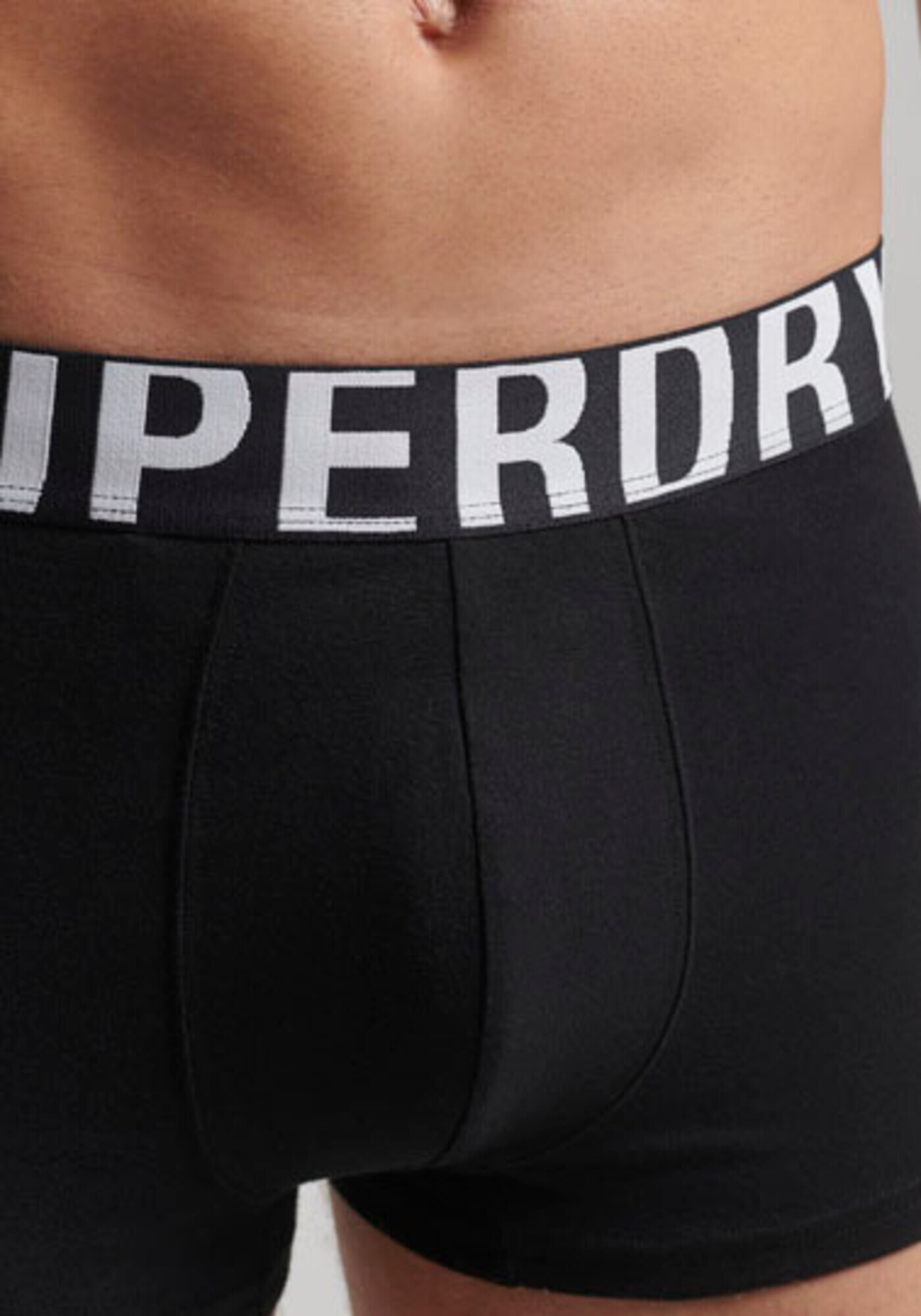 Superdry Boxerky čierna / biela - Pepit.sk