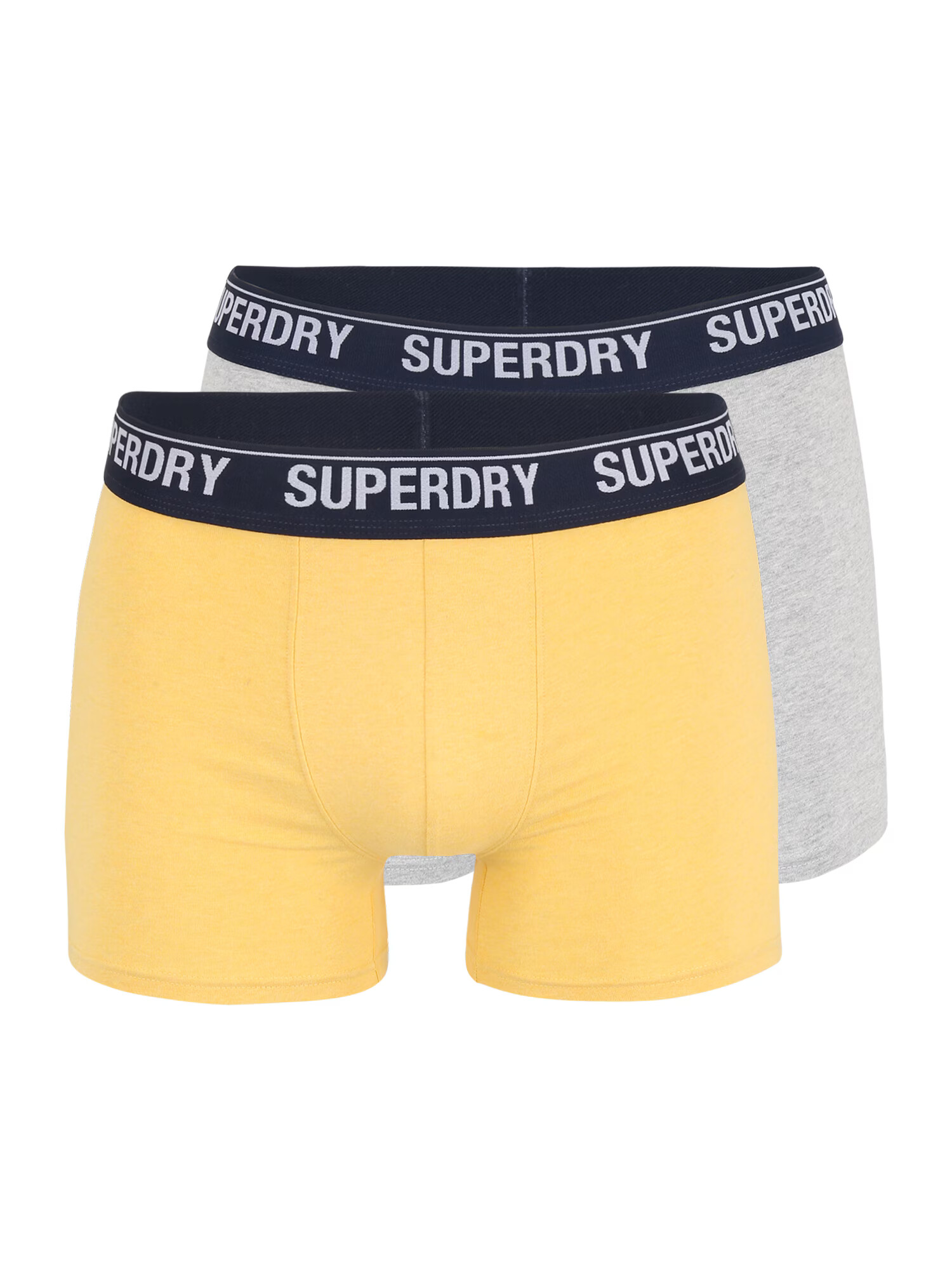 Superdry Boxerky horčicová / sivá / čierna / biela - Pepit.sk