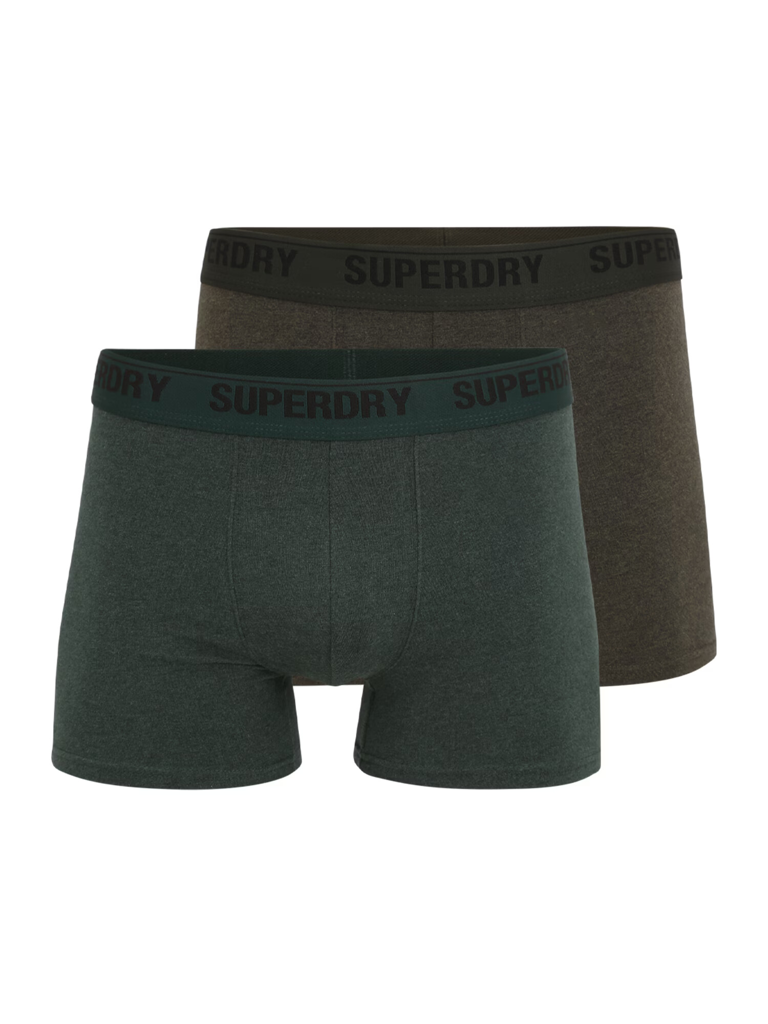 Superdry Boxerky kaki / tmavozelená / čierna - Pepit.sk