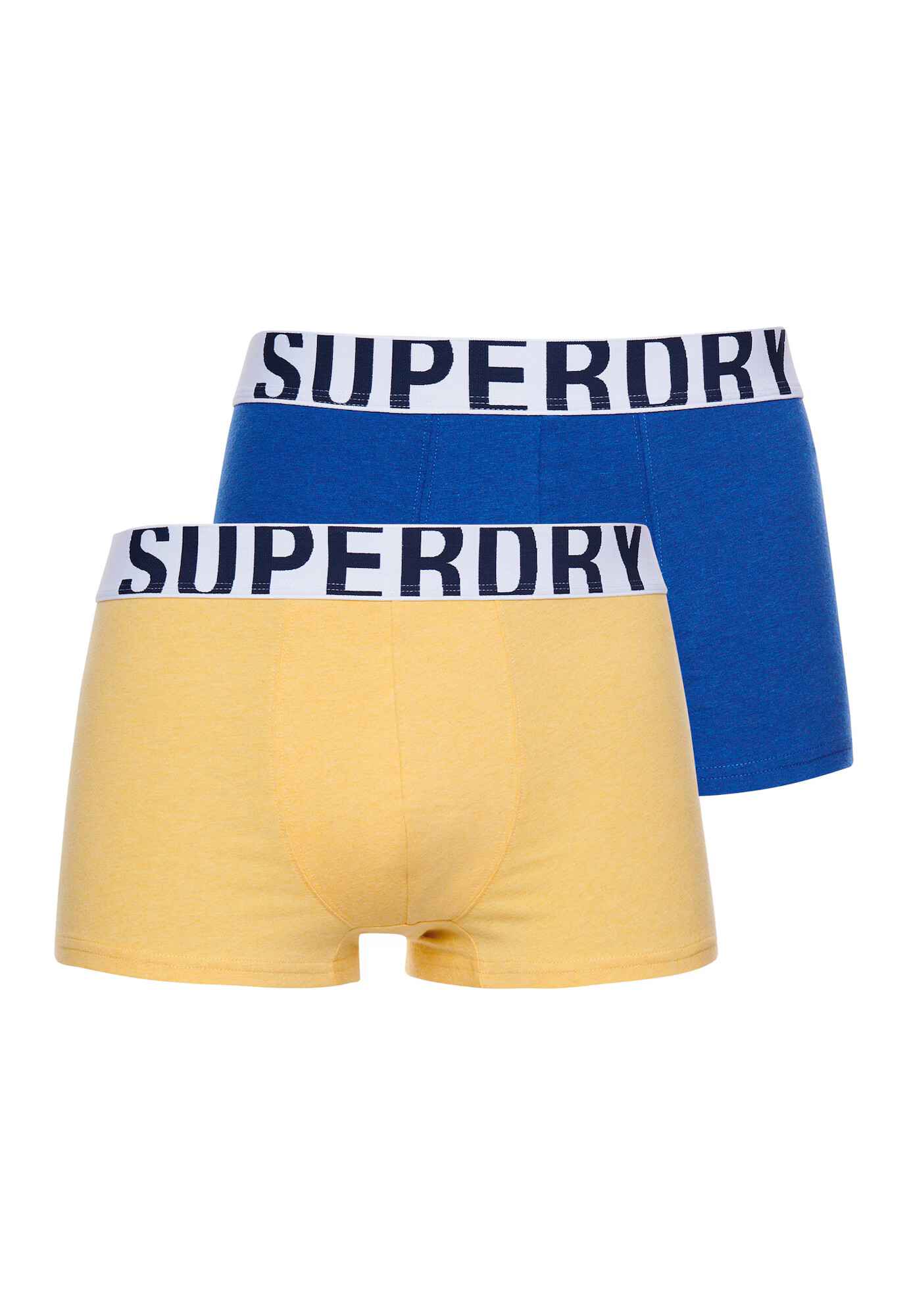 Superdry Boxerky modrá / žltá / čierna / biela - Pepit.sk