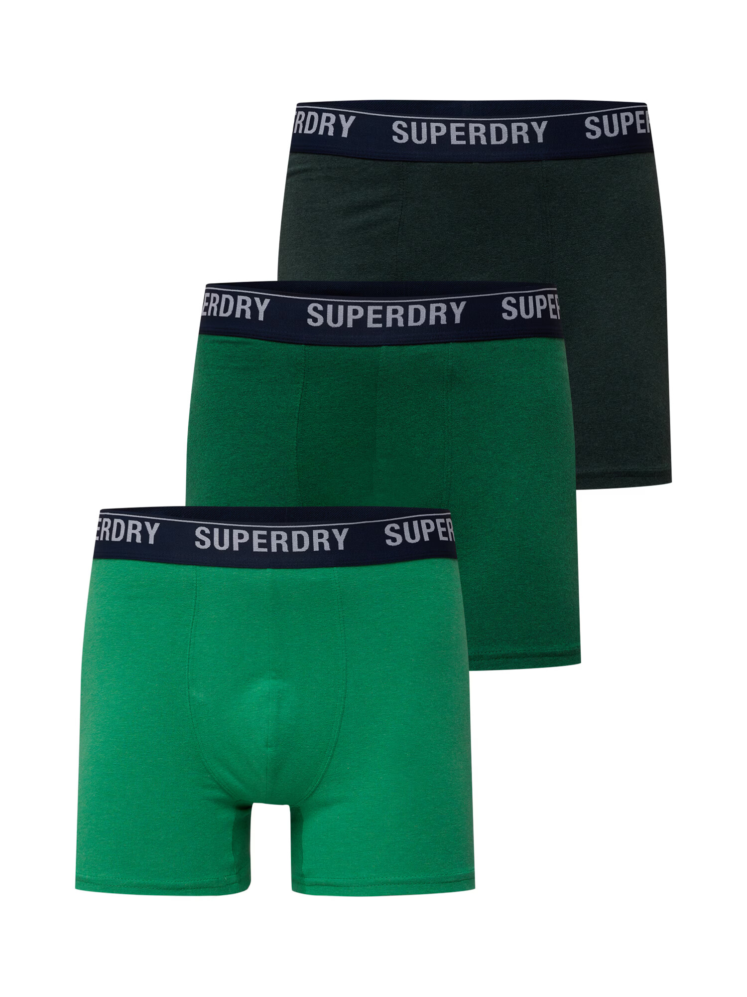 Superdry Boxerky námornícka modrá / svetlosivá / zelená / jedľová / trávovo zelená - Pepit.sk