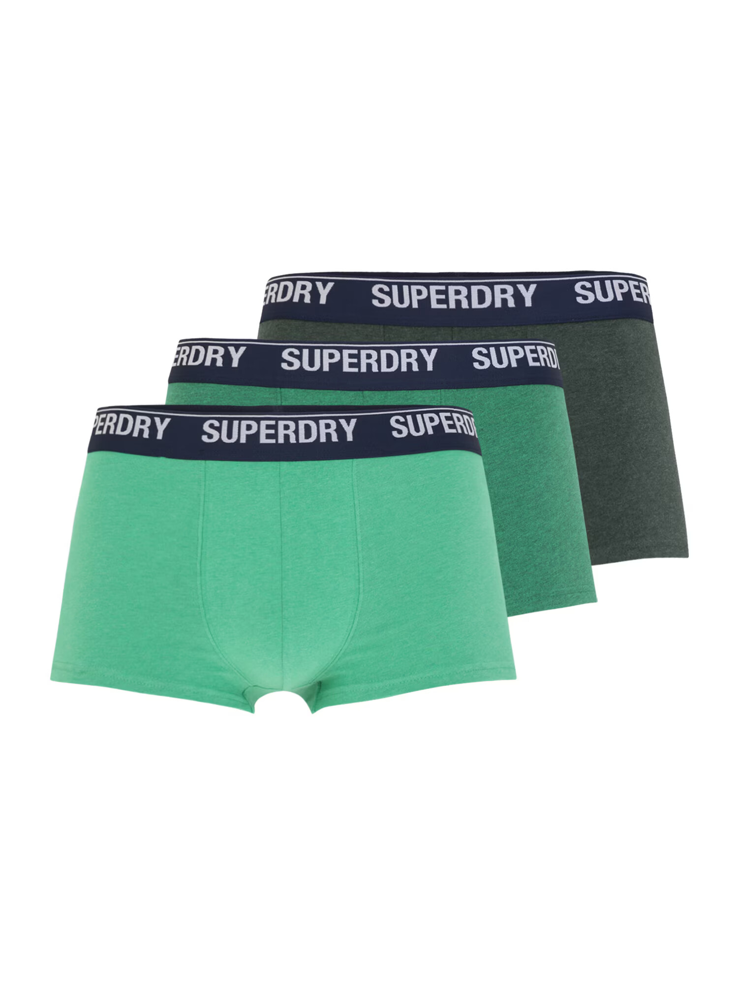 Superdry Boxerky námornícka modrá / zelená / svetlozelená / tmavozelená - Pepit.sk