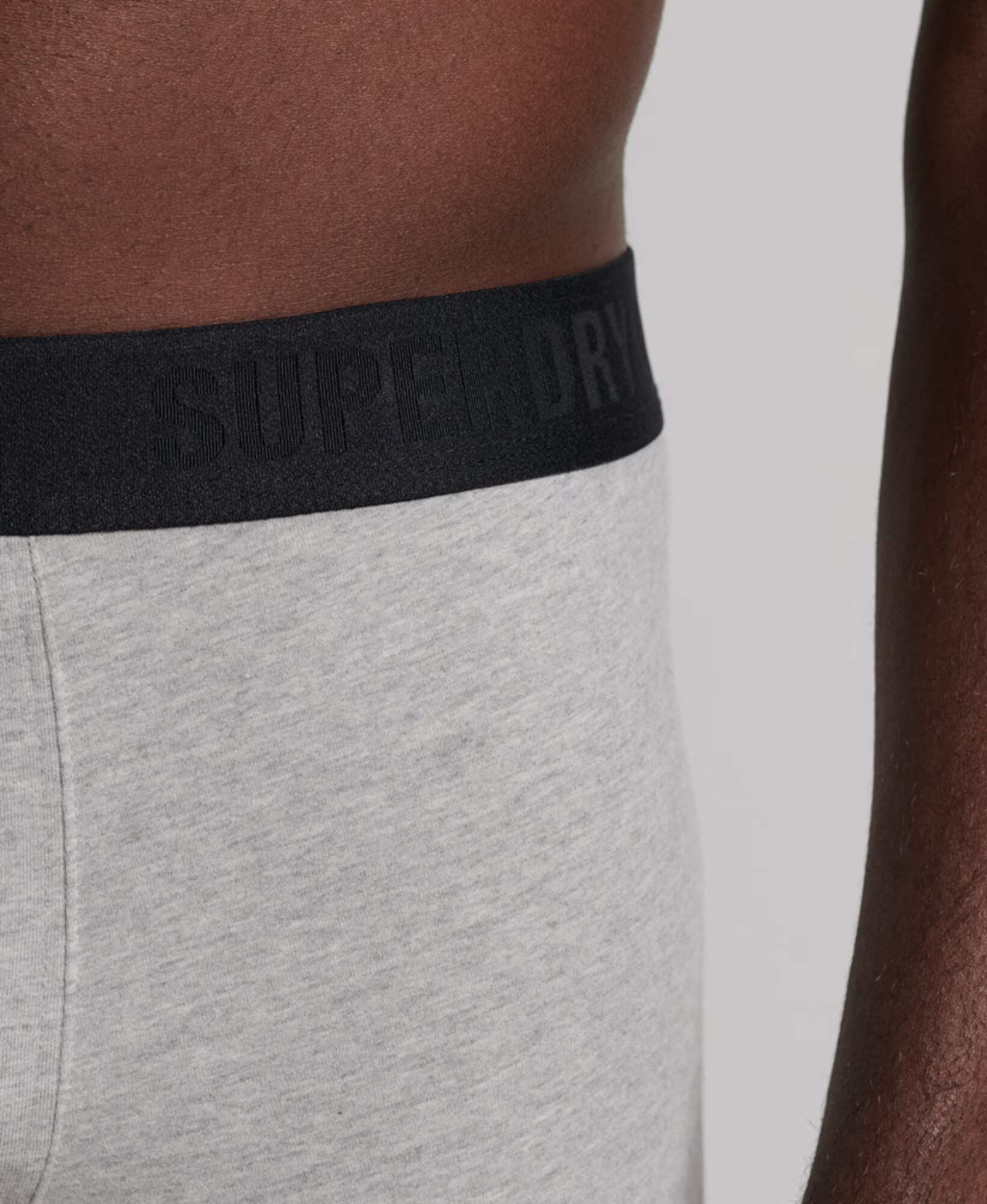 Superdry Boxerky antracitová / svetlosivá / čierna - Pepit.sk