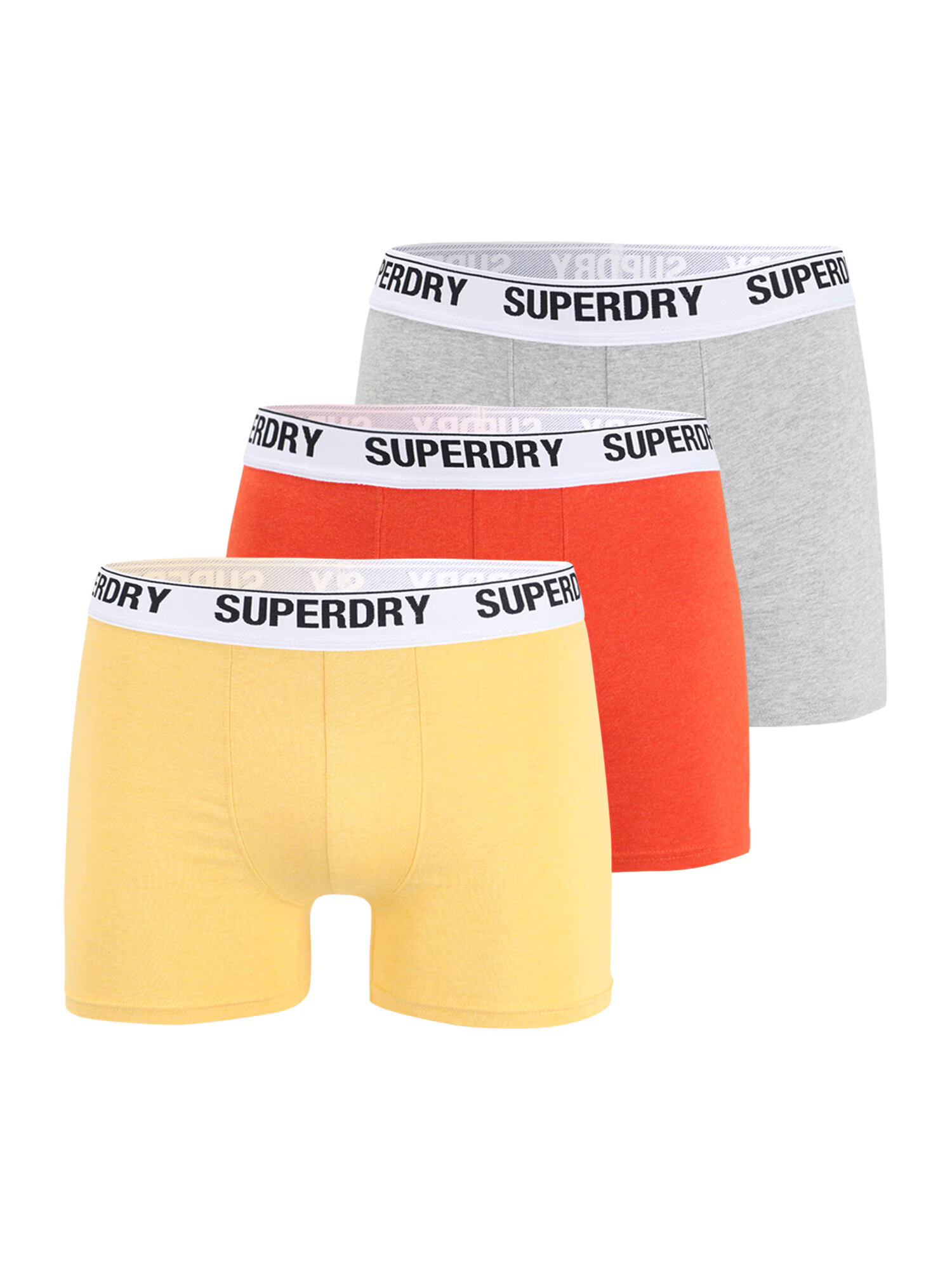 Superdry Boxerky žltá / sivá / oranžová / čierna / biela - Pepit.sk